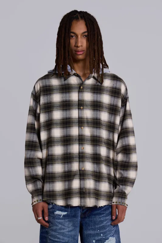 Taku Hooded Flannel Shirt made by Jaded London