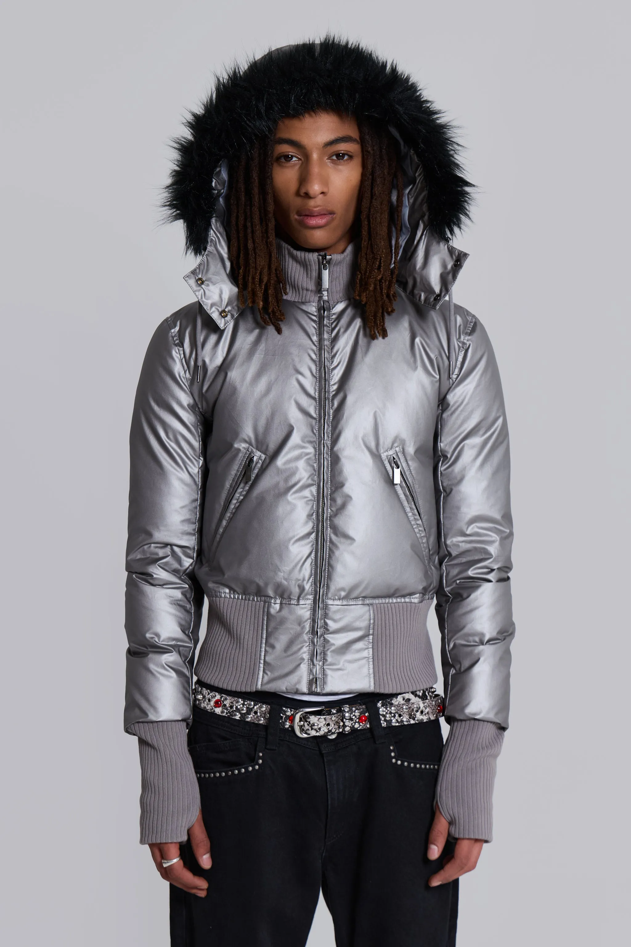 Steel Mercury Jacket sold by Jaded London