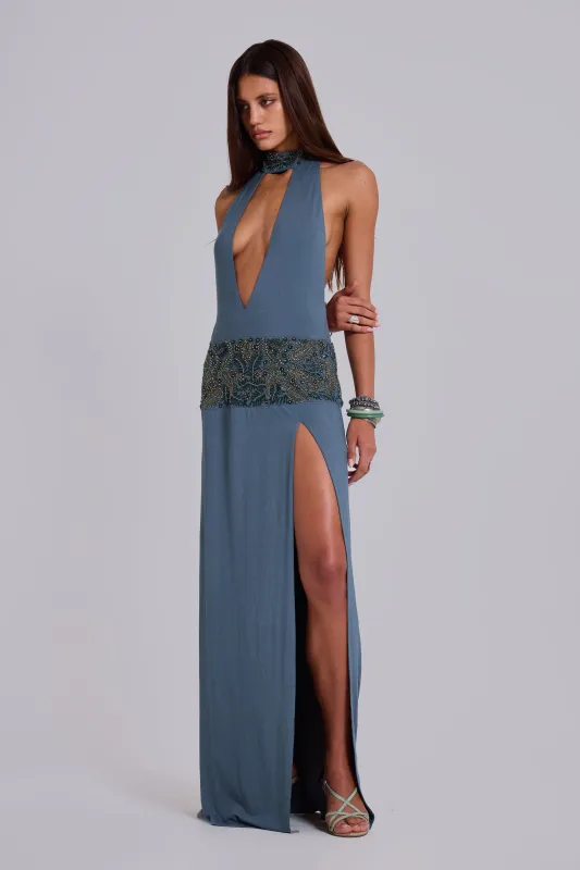 Odara Hand Beaded Maxi Dress sold by Jaded London