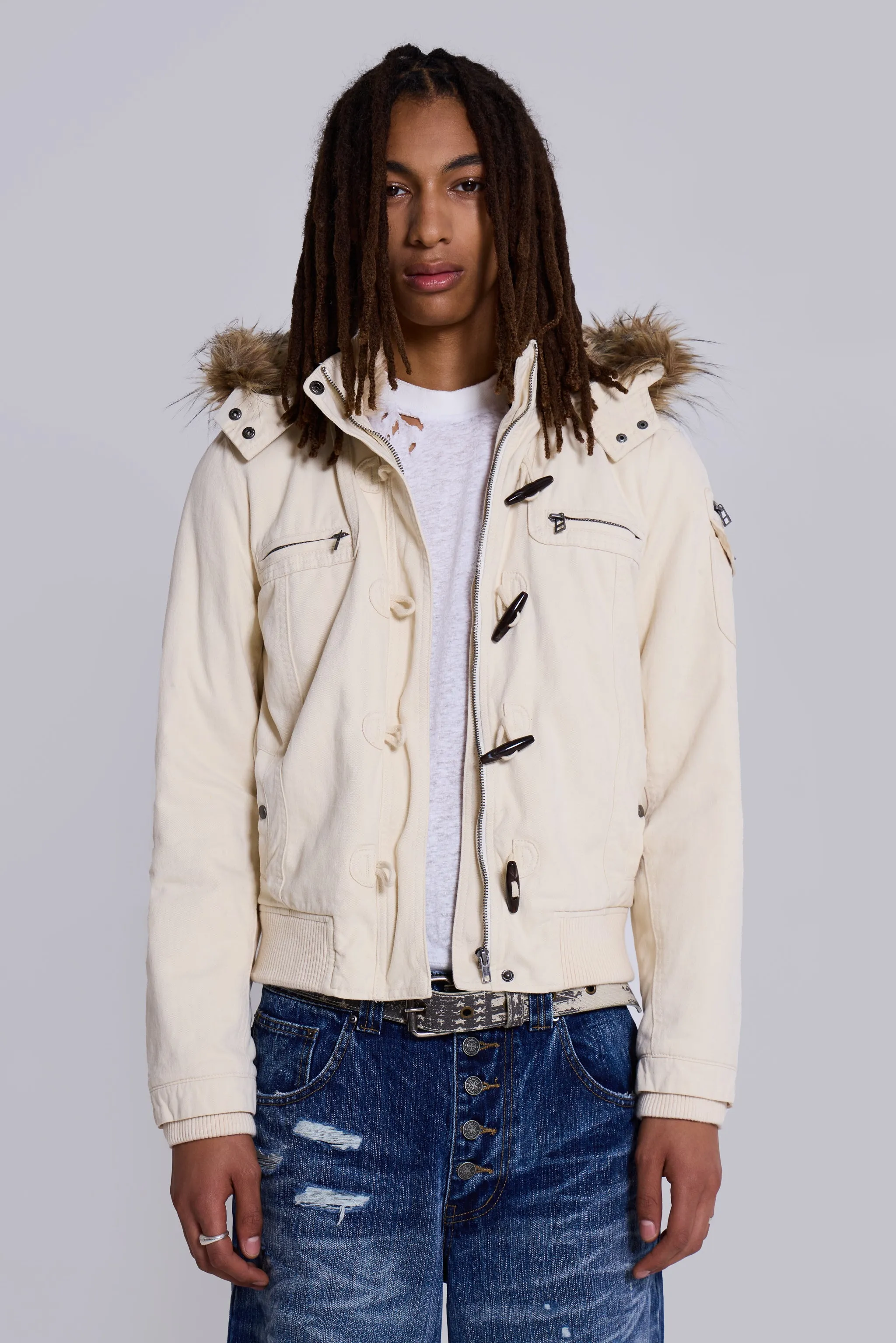Ecru Merida Jacket sold by Jaded London product image thumbnail 5