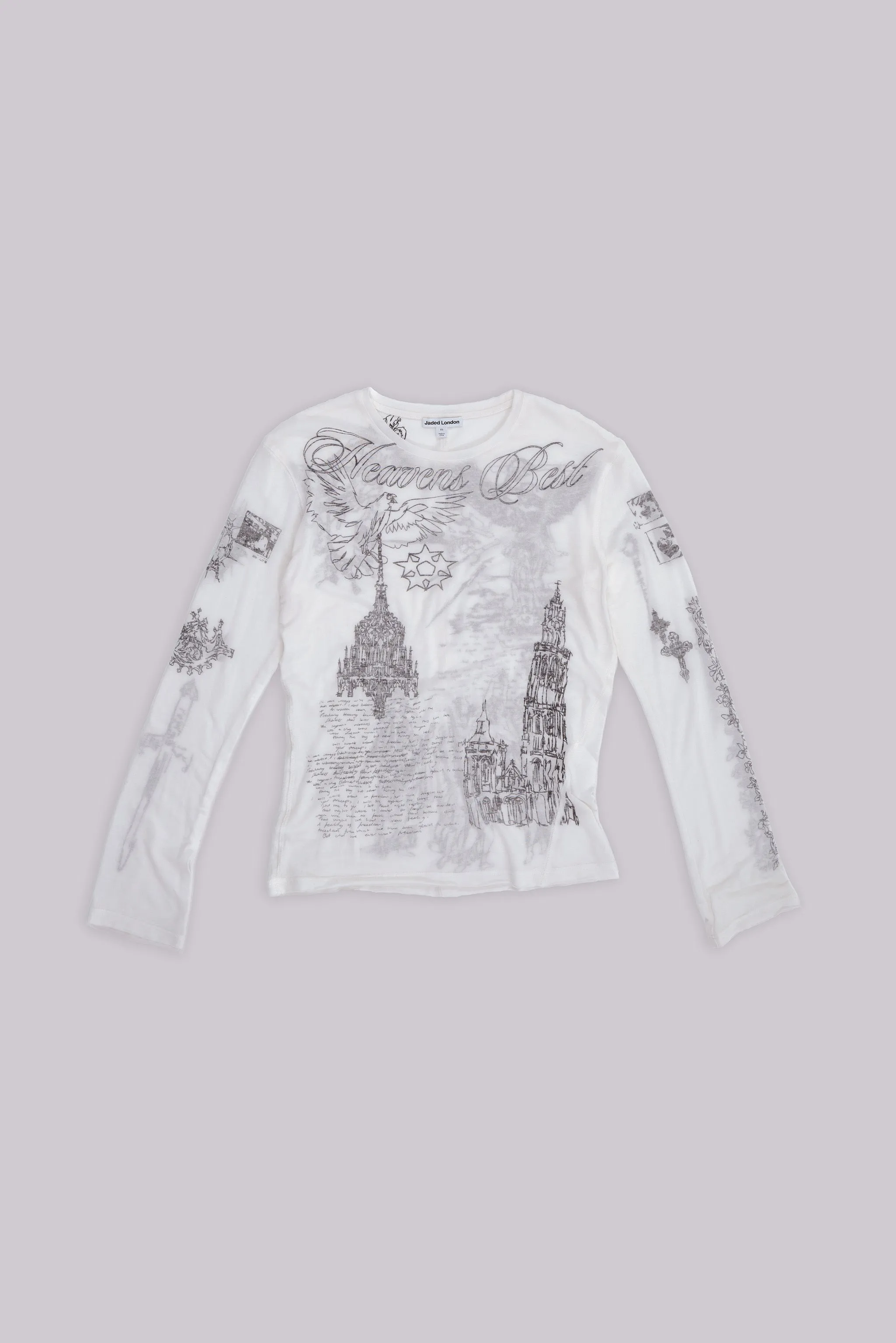 Archangel Mist Long Sleeve Top sold by Jaded London product image thumbnail 2