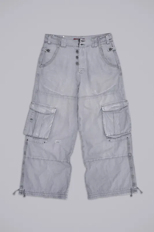 Washed Grey Decoy Cargos sold by Jaded London