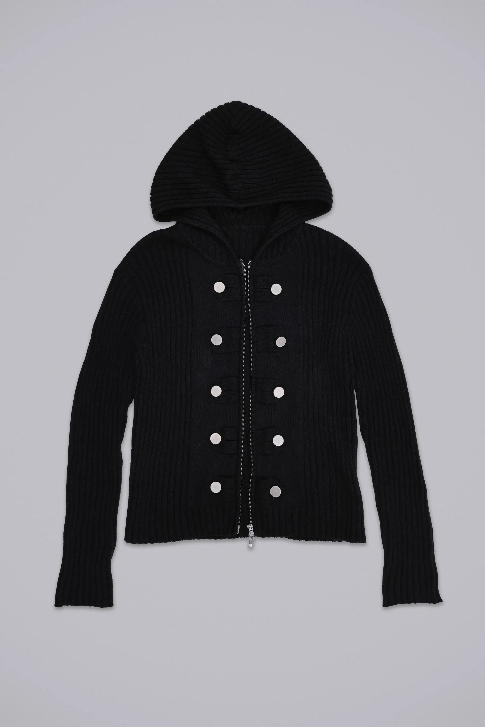 Hooded Military Knit Jumper sold by Jaded London product image thumbnail 2