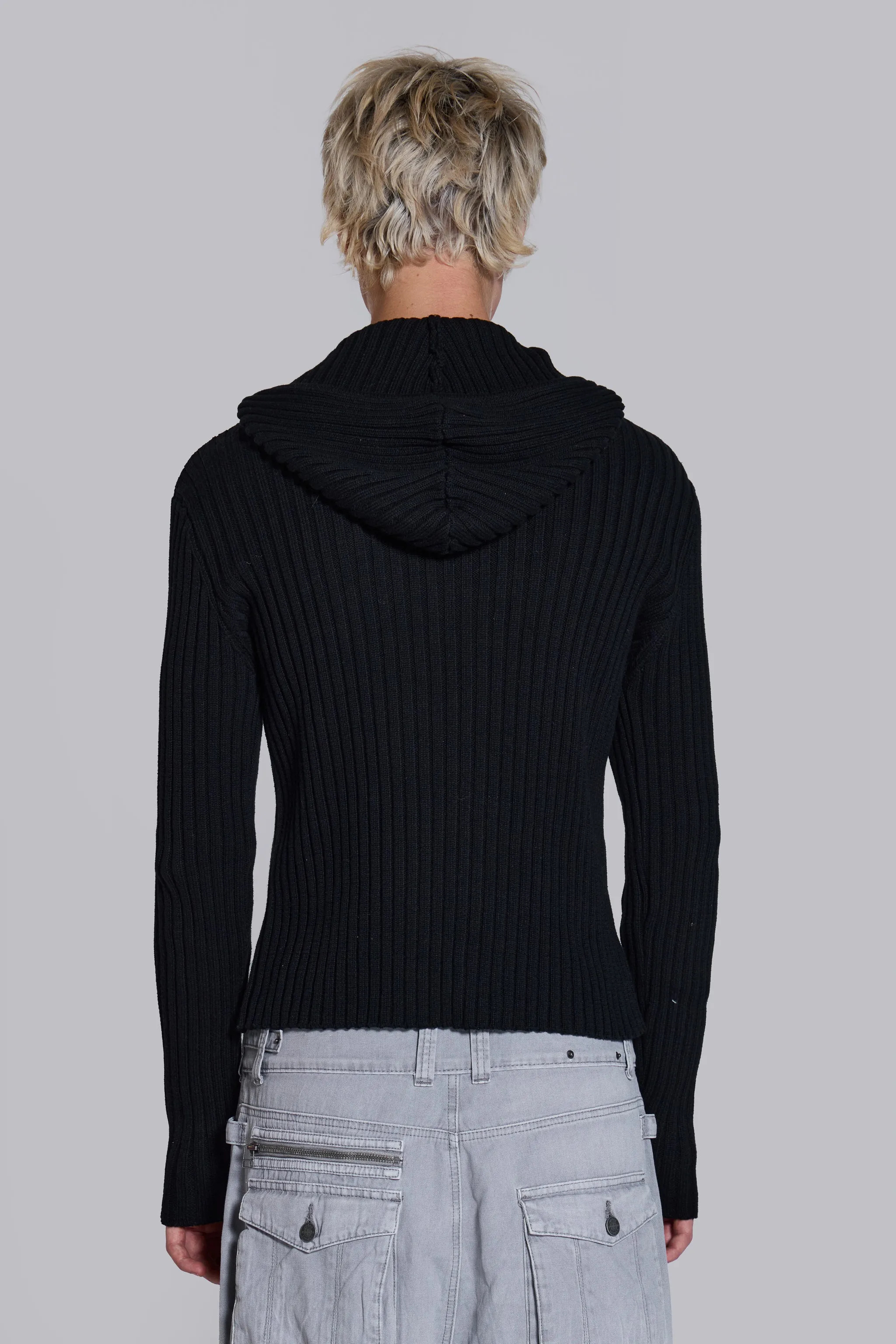 Hooded Military Knit Jumper sold by Jaded London product image thumbnail 4