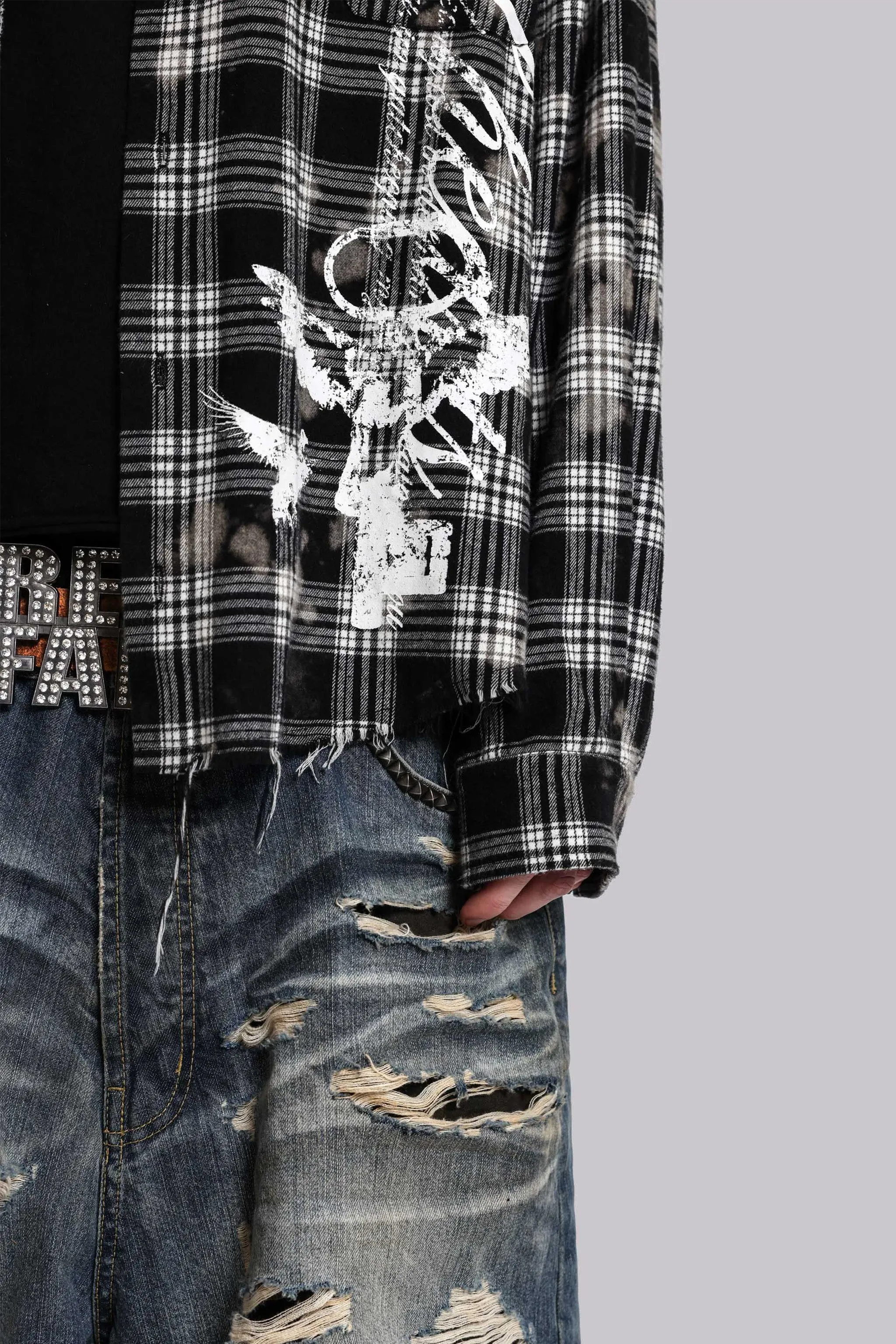Spirit Checked Flannel Shirt sold by Jaded London product image thumbnail 4
