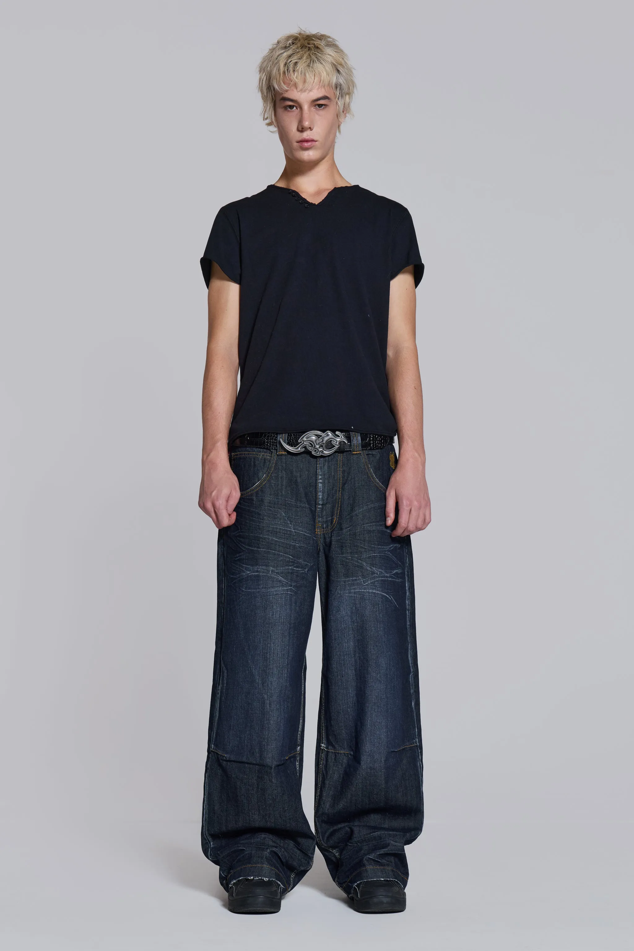 Union Jack Indigo Colossus Jeans sold by Jaded London product image thumbnail 5