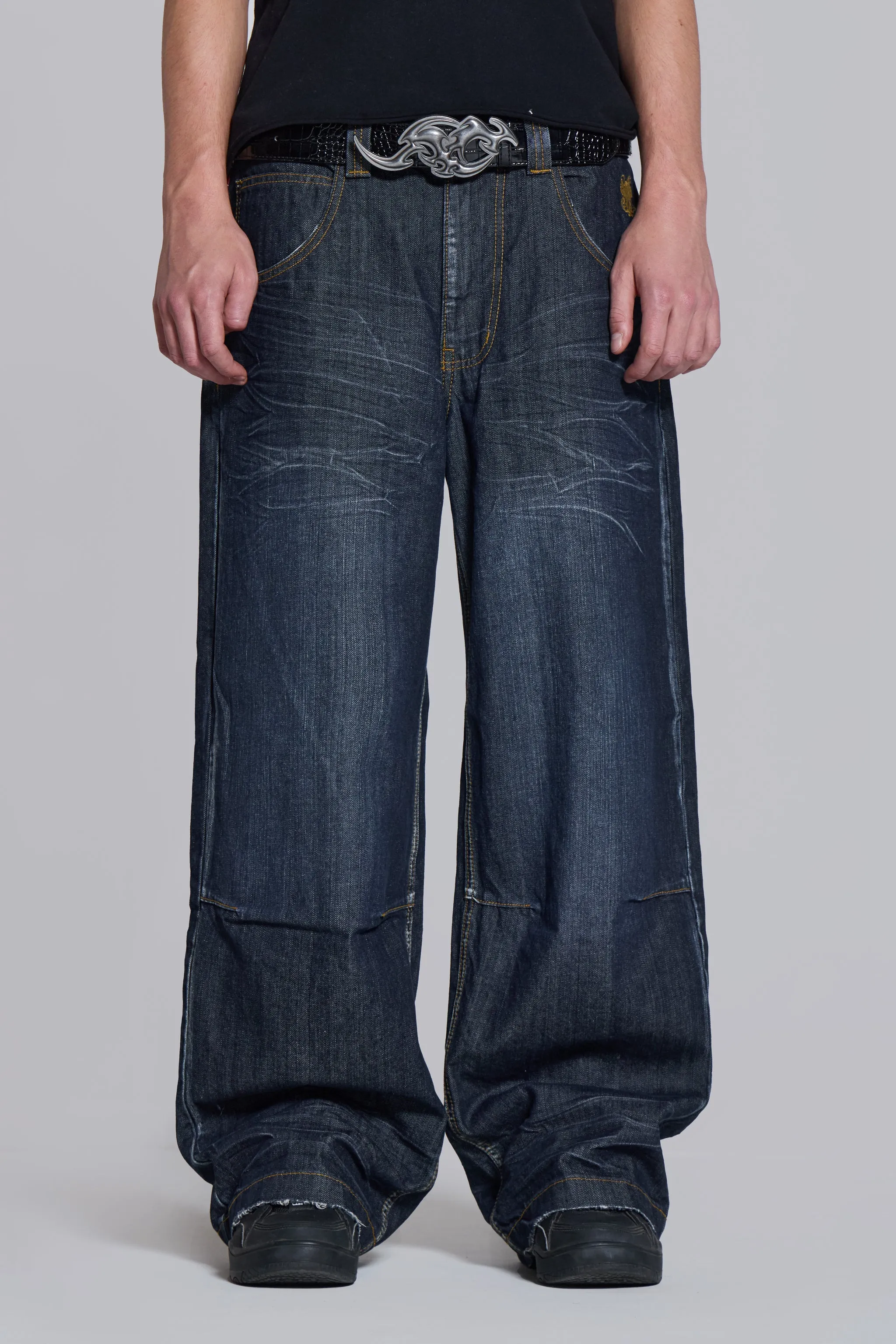 Union Jack Indigo Colossus Jeans sold by Jaded London product image thumbnail 3