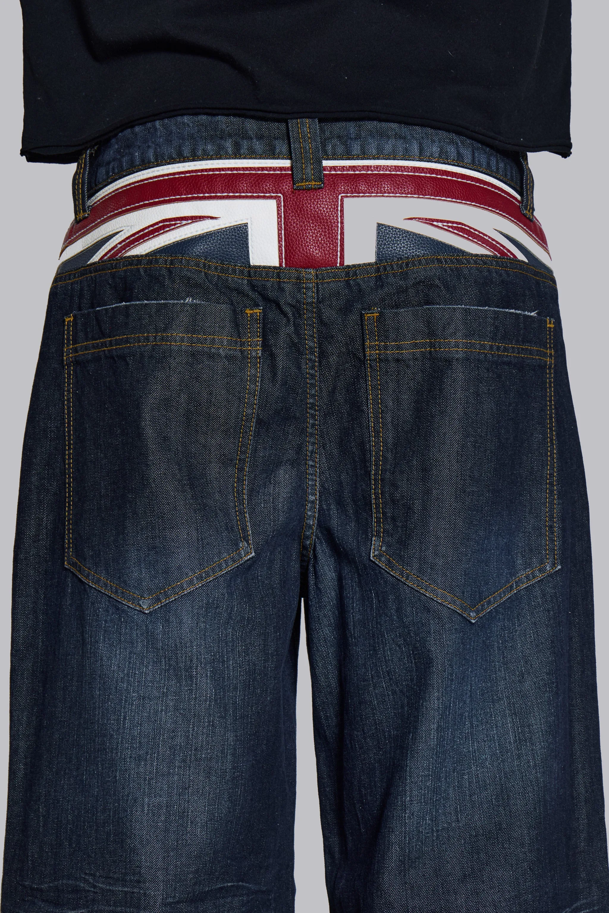 Union Jack Indigo Colossus Jeans sold by Jaded London product image thumbnail 4