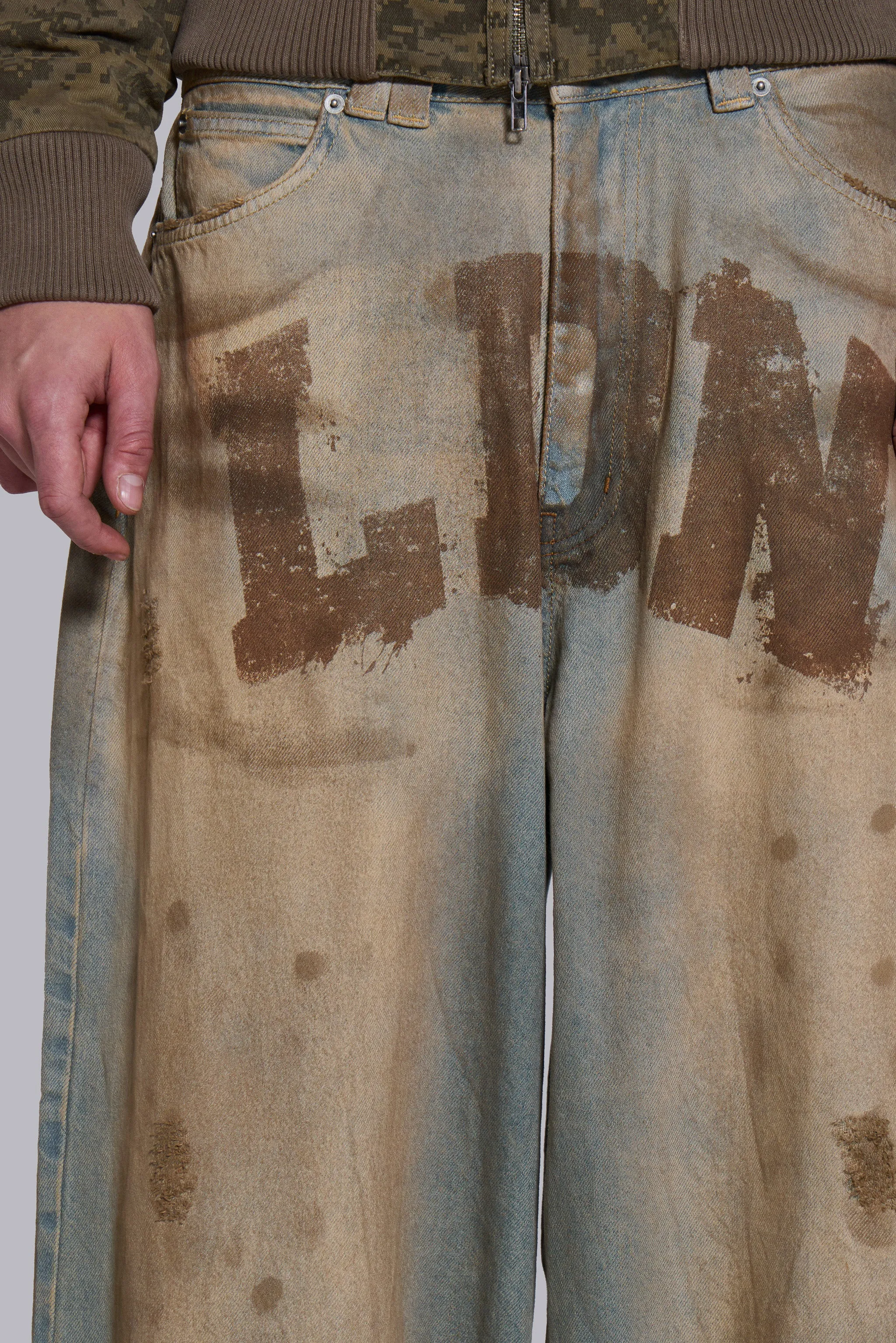 LDN Mud XL Colossus Jeans sold by Jaded London product image thumbnail 4