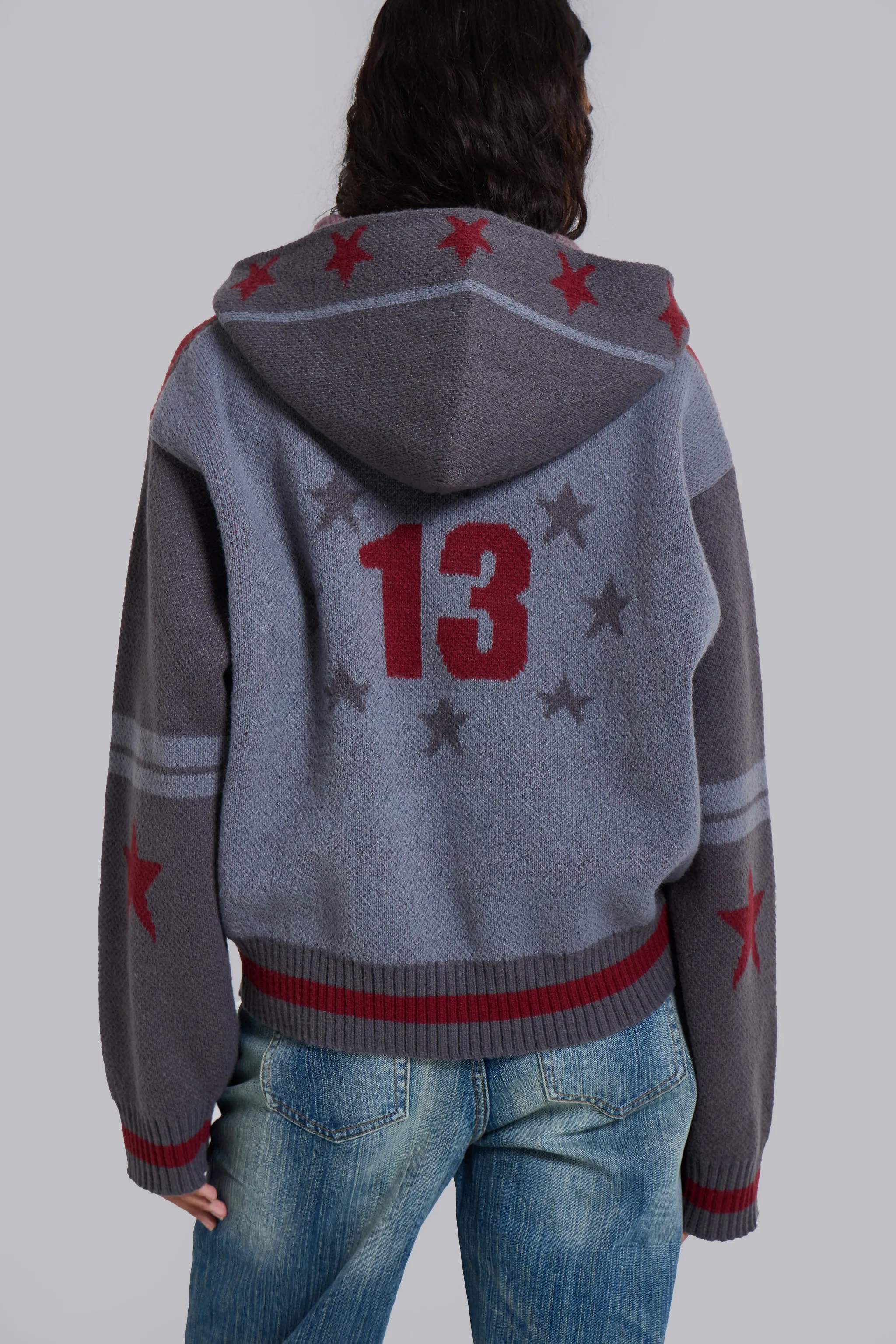 LDN Knitted Zip-Up Hoodie sold by Jaded London product image thumbnail 2