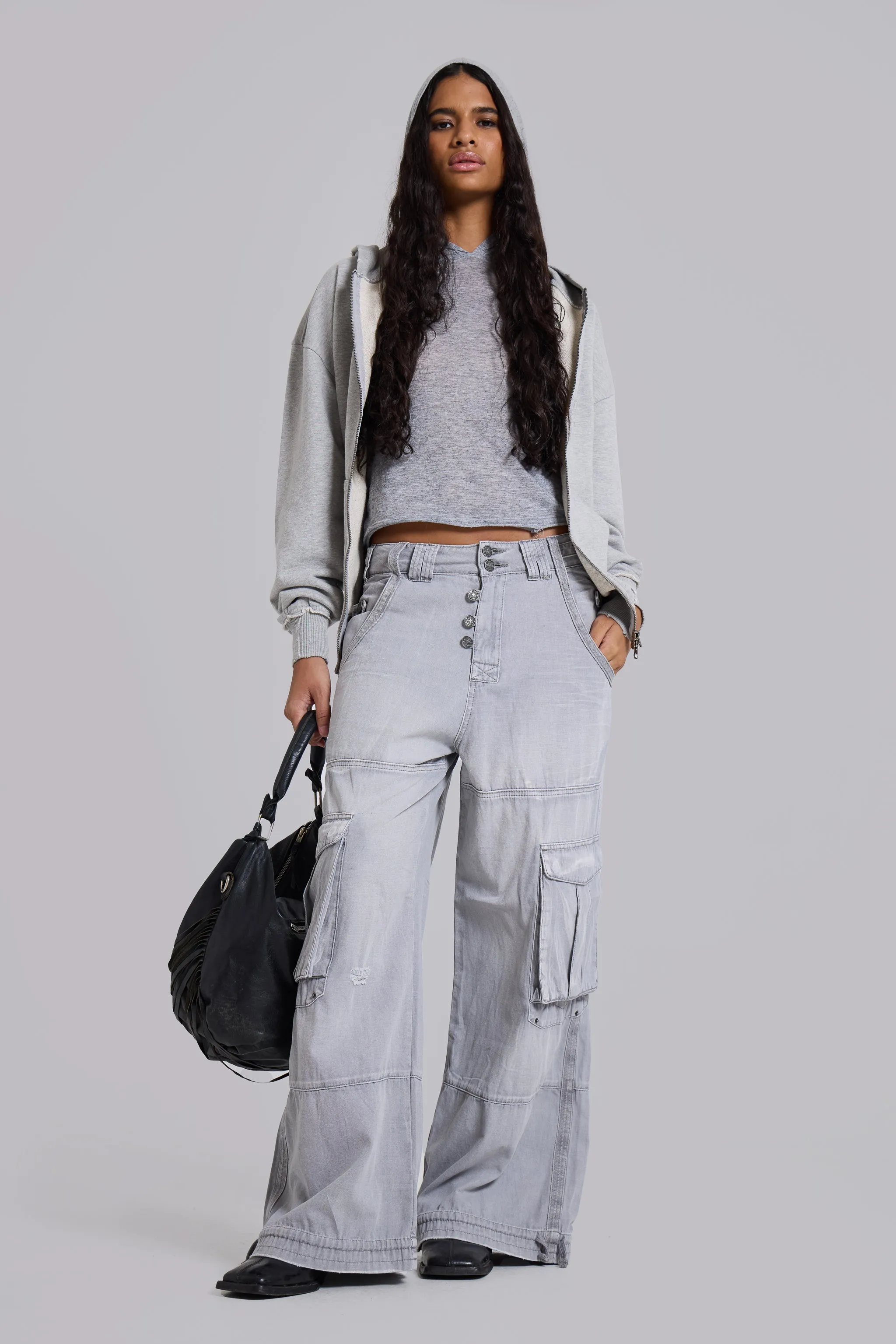 Washed Grey Decoy Cargos sold by Jaded London product image thumbnail 5