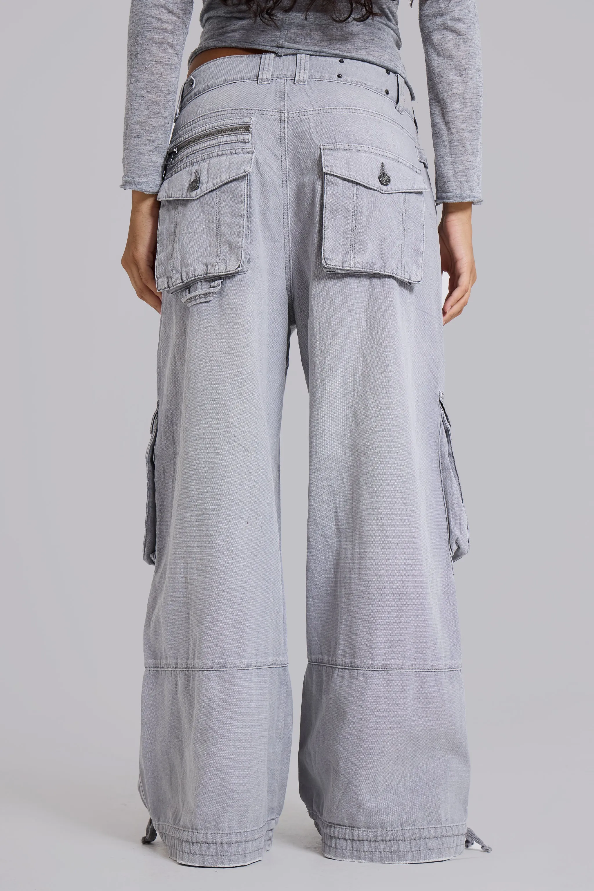 Washed Grey Decoy Cargos sold by Jaded London product image thumbnail 4