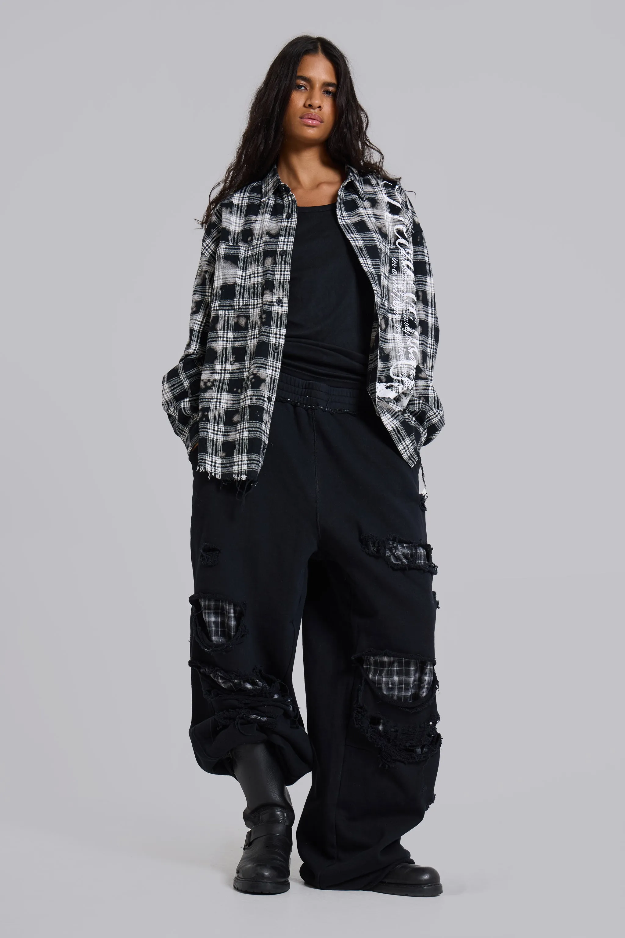 Spirit Checked Flannel Shirt sold by Jaded London product image thumbnail 5