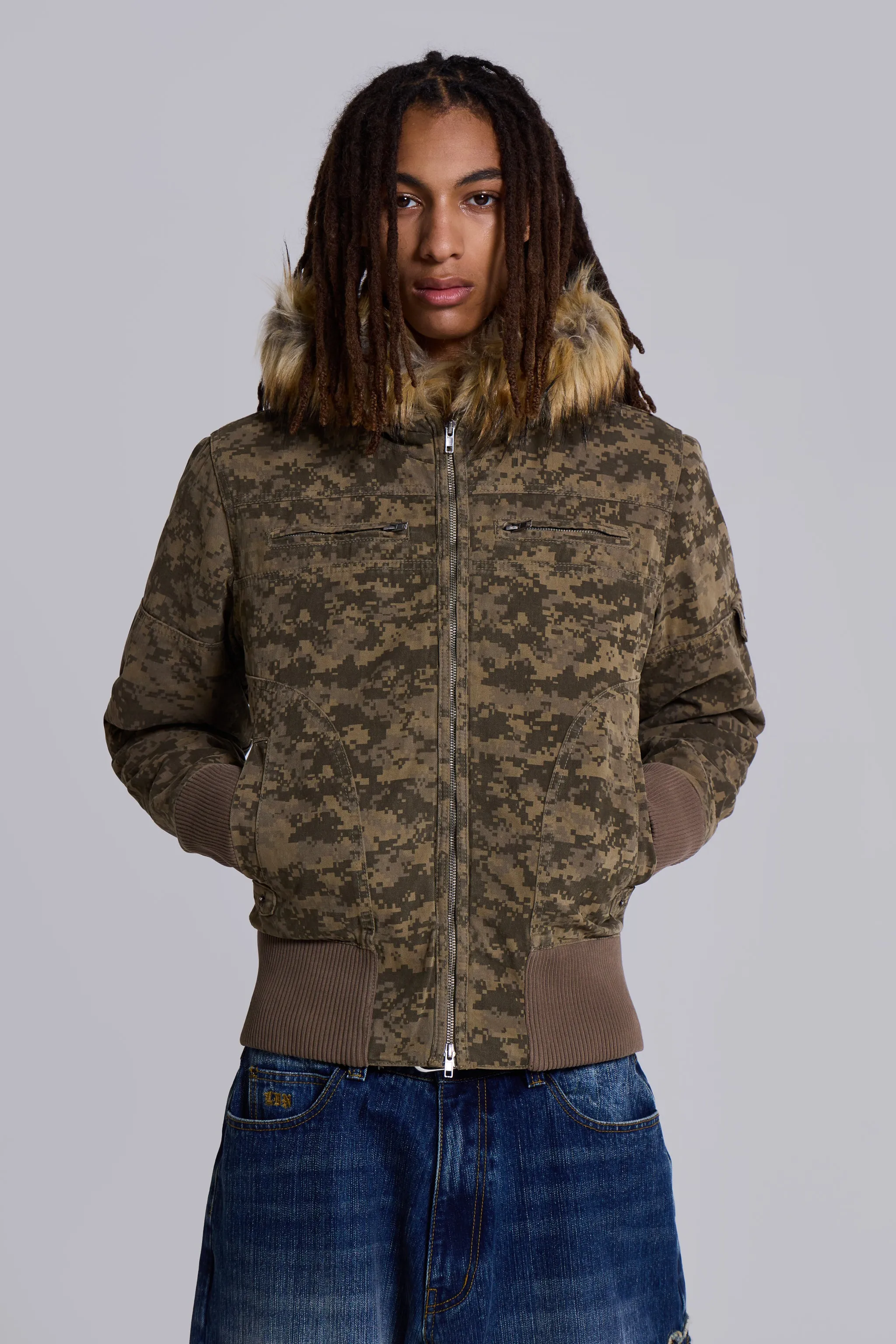 Digi Camo Marshal Jacket sold by Jaded London product image thumbnail 5