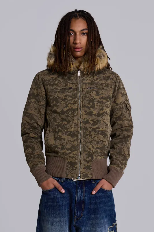 Digi Camo Marshal Jacket sold by Jaded London