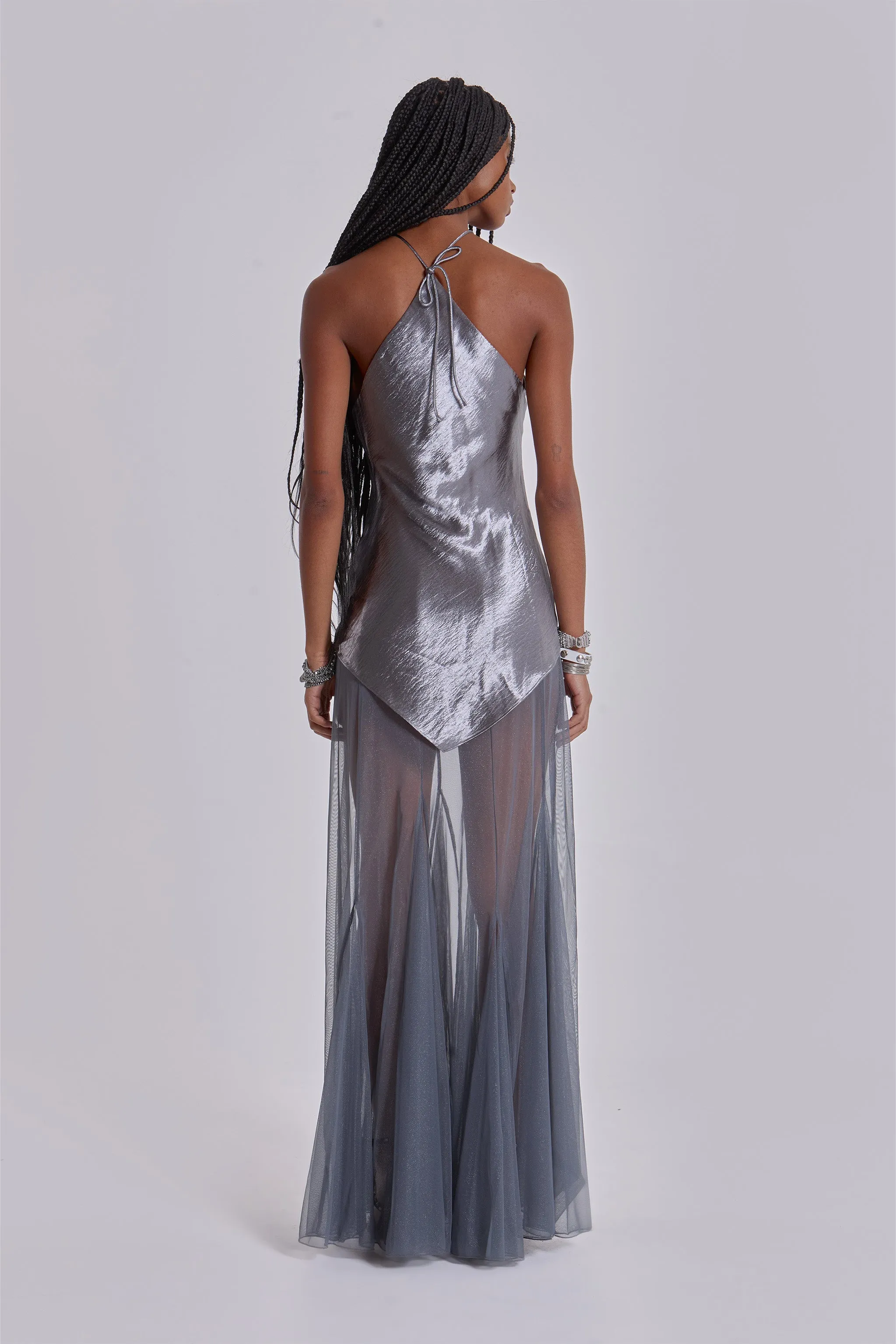 Talassa Maxi Dress with Real Feather sold by Jaded London product image thumbnail 3