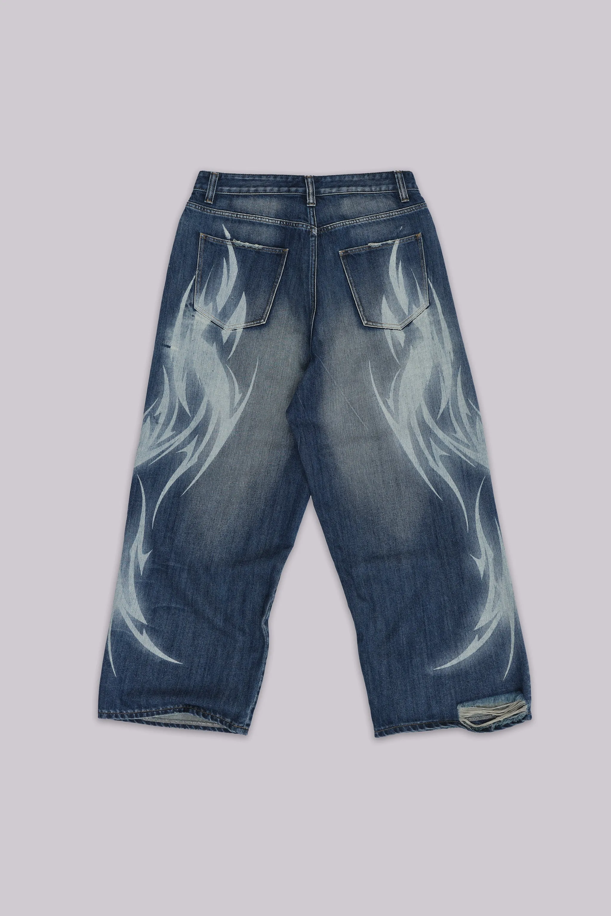Blue Jewel Blade XL Colossus Jeans sold by Jaded London product image thumbnail 2