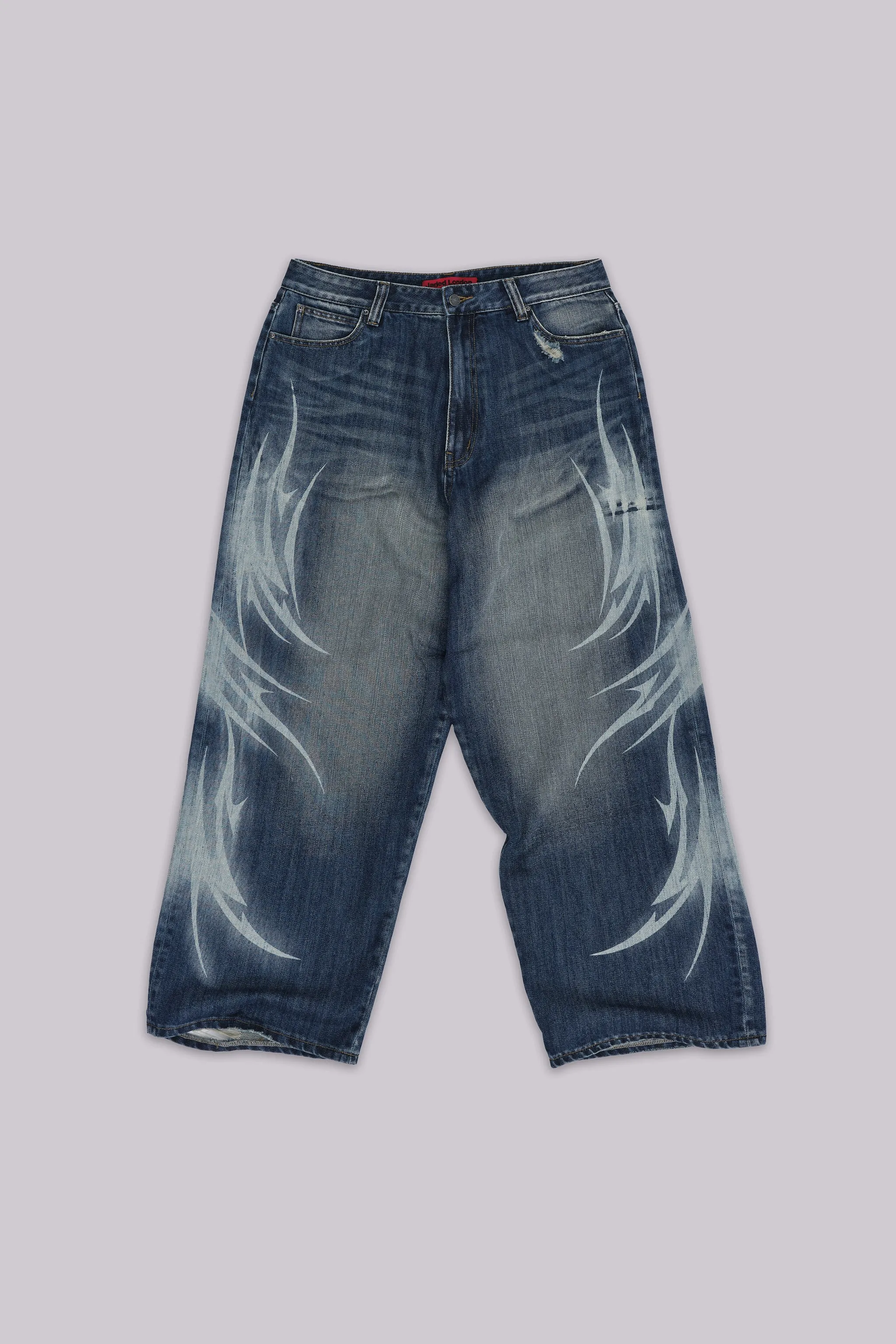 Blue Jewel Blade XL Colossus Jeans sold by Jaded London product image thumbnail 3