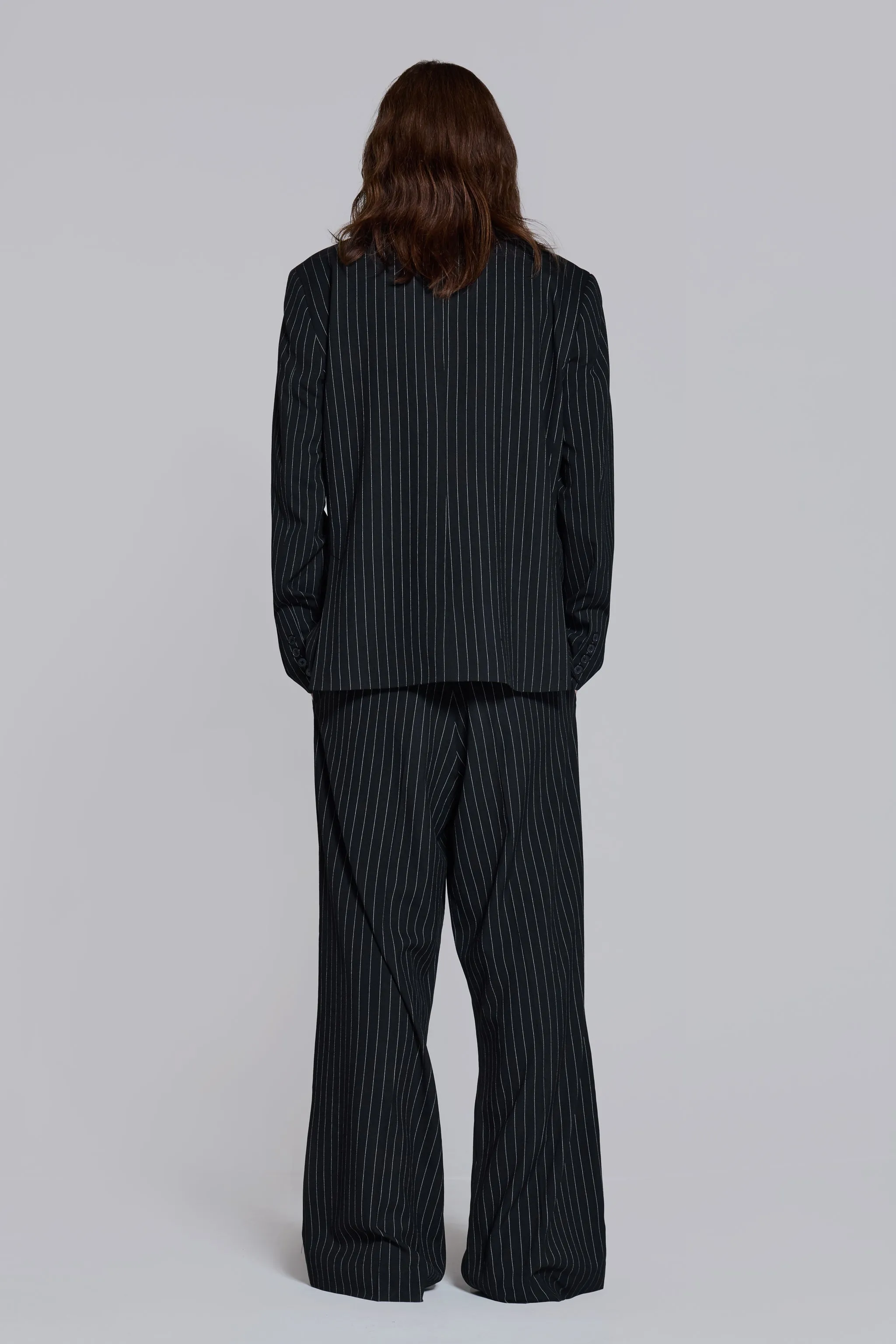 Goliath Pinstripe Double Breasted Boxy Blazer sold by Jaded London product image thumbnail 5