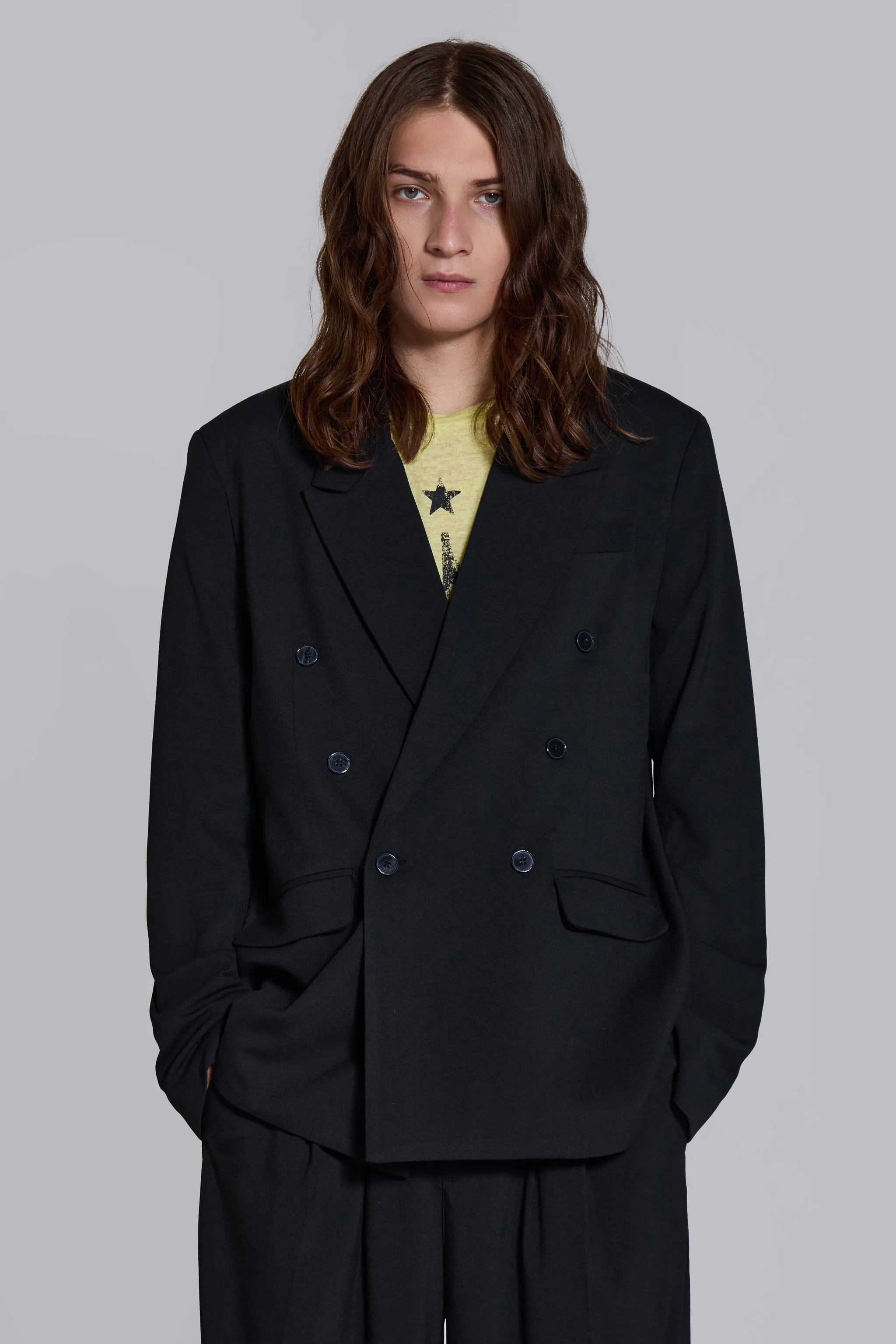 Goliath Double Breasted Boxy Blazer sold by Jaded London product image thumbnail 5