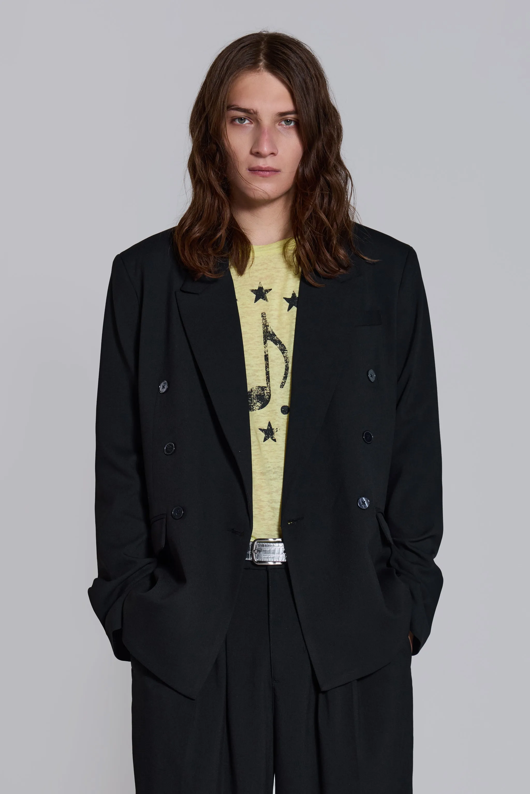 Goliath Double Breasted Boxy Blazer sold by Jaded London