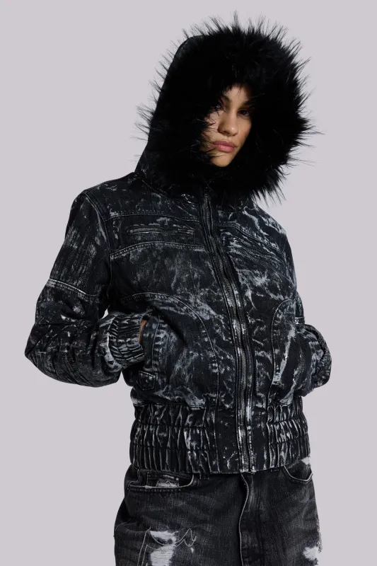 Gunmetal Marshal Jacket sold by Jaded London