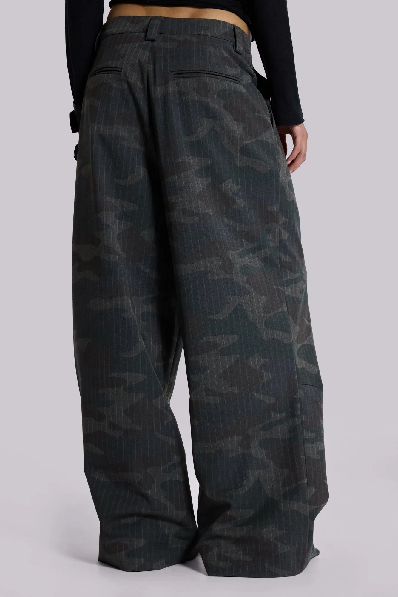 Camo Pinstripe Goliath Suit Pants sold by Jaded London product image thumbnail 5