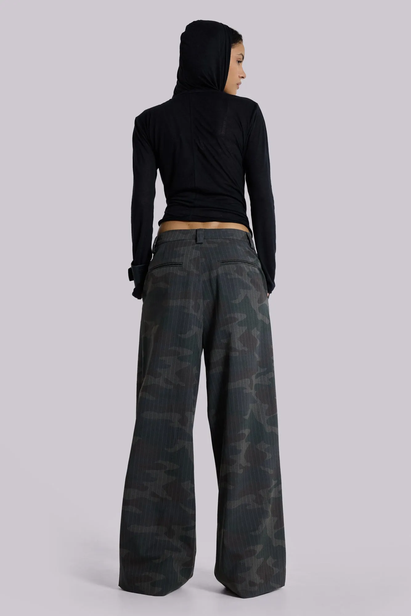 Camo Pinstripe Goliath Suit Pants sold by Jaded London product image thumbnail 3