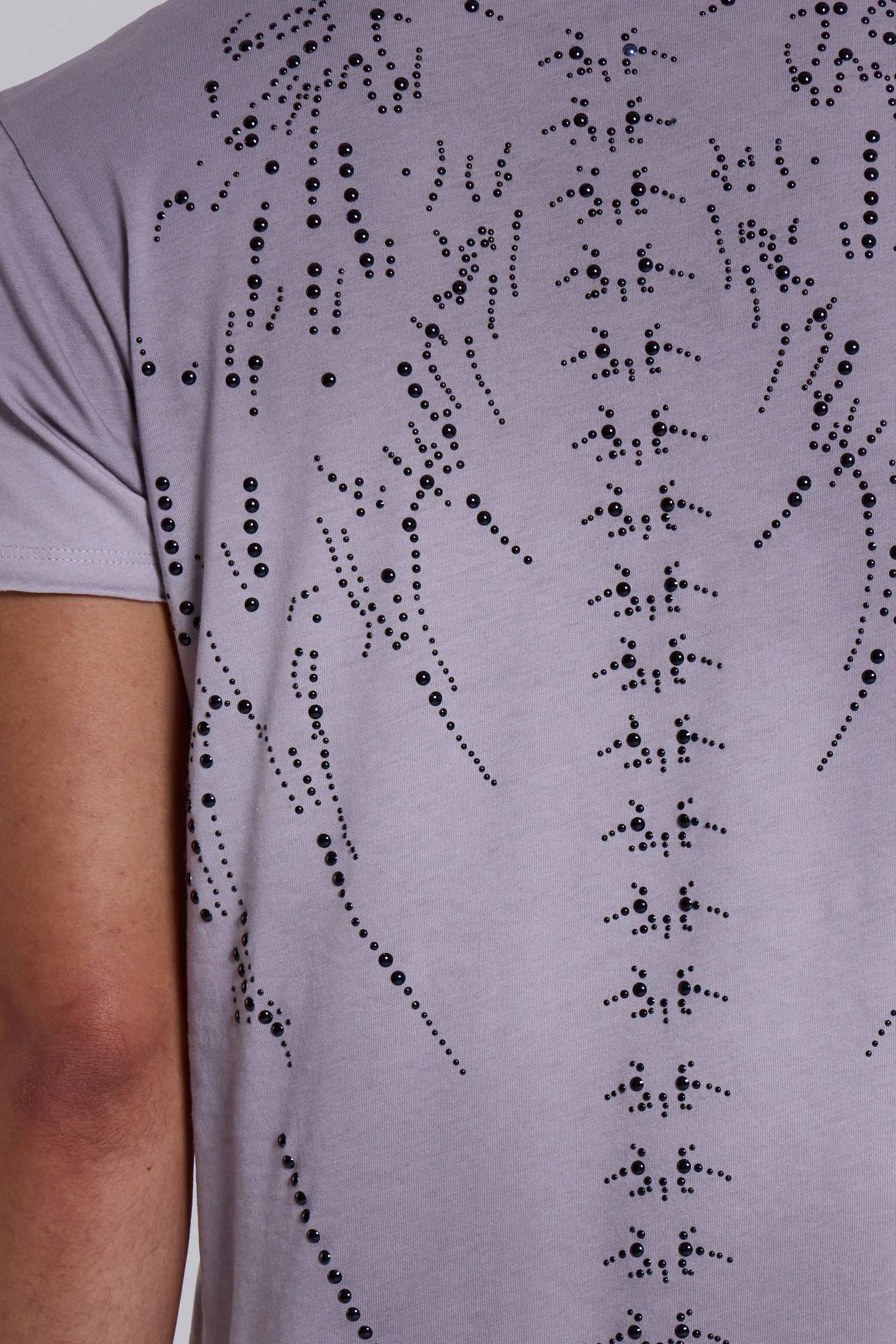 Backbone Studded T-Shirt sold by Jaded London product image thumbnail 3
