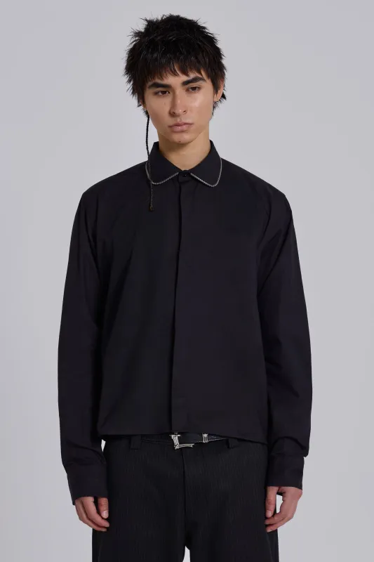 Haute Black Shirt sold by Jaded London