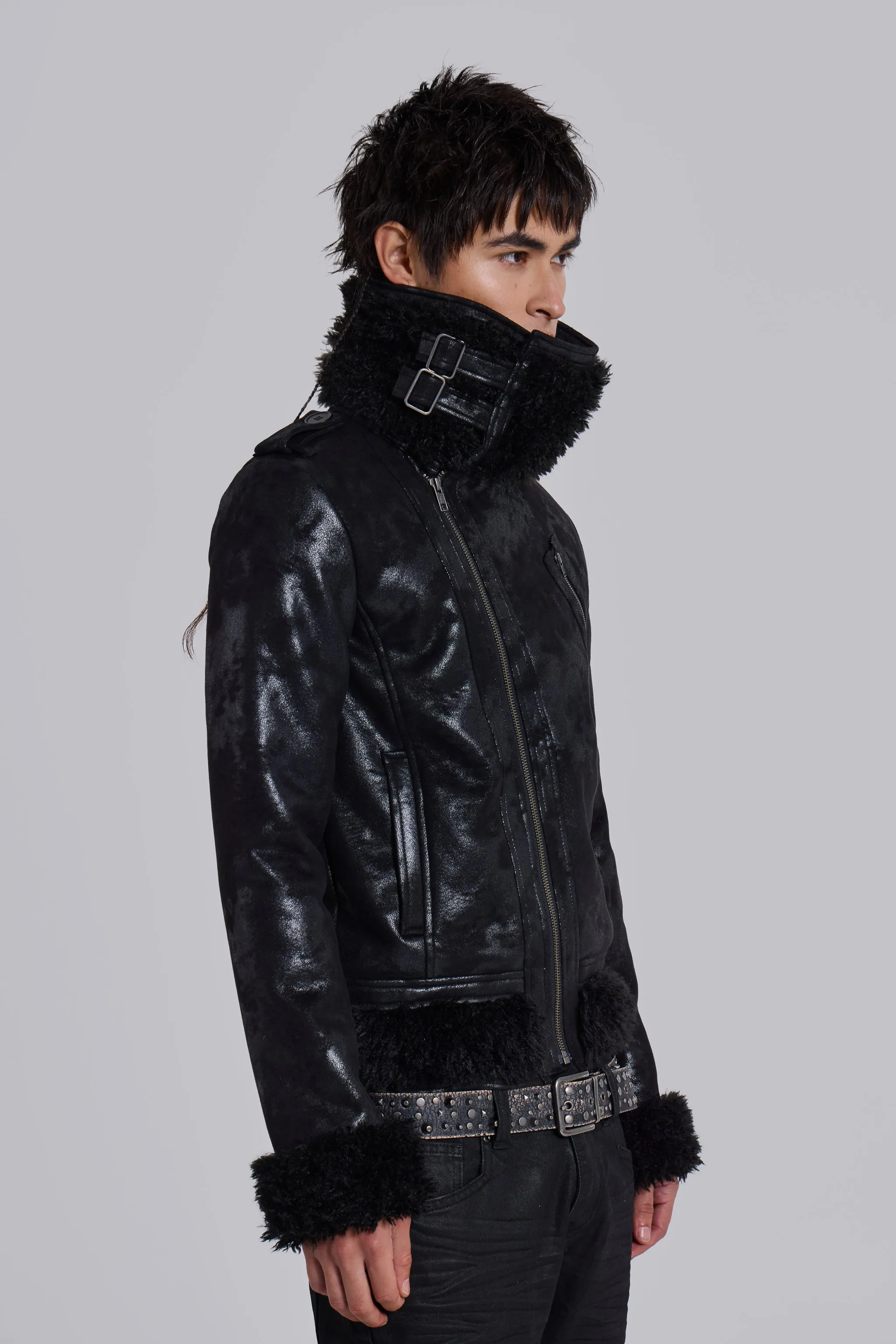 Spectre Shearling Jacket sold by Jaded London product image thumbnail 2