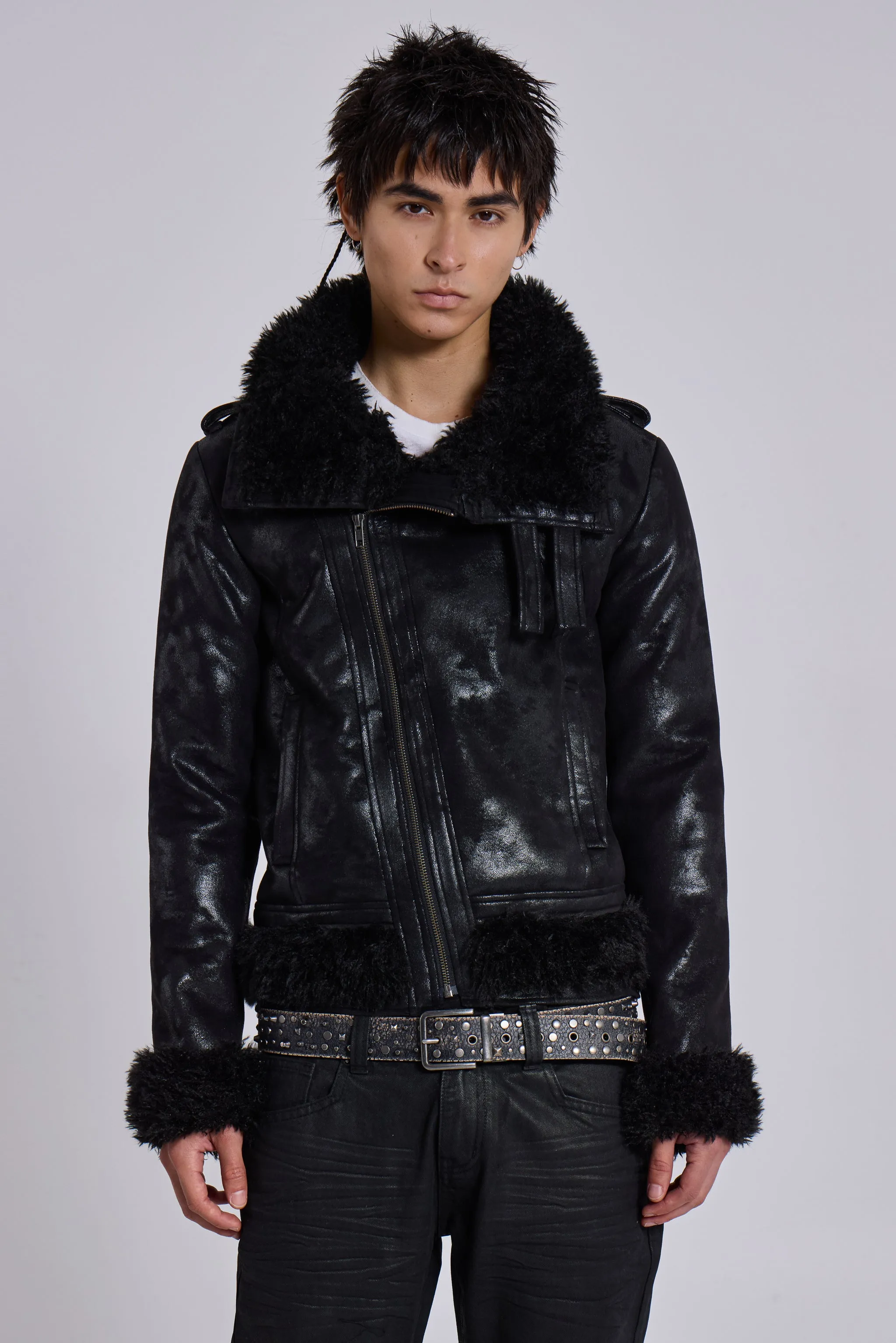 Spectre Shearling Jacket sold by Jaded London product image thumbnail 5