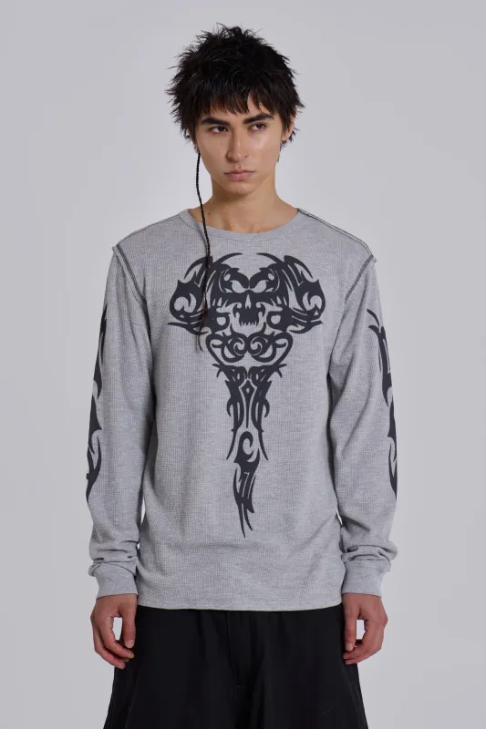 Ines Waffle White Long Sleeve Top | Parallel