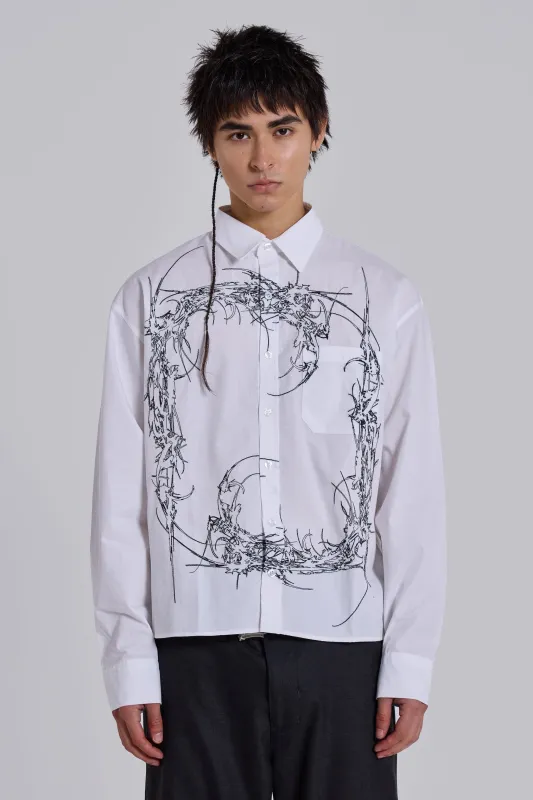 Opaque Button-Up Shirt sold by Jaded London