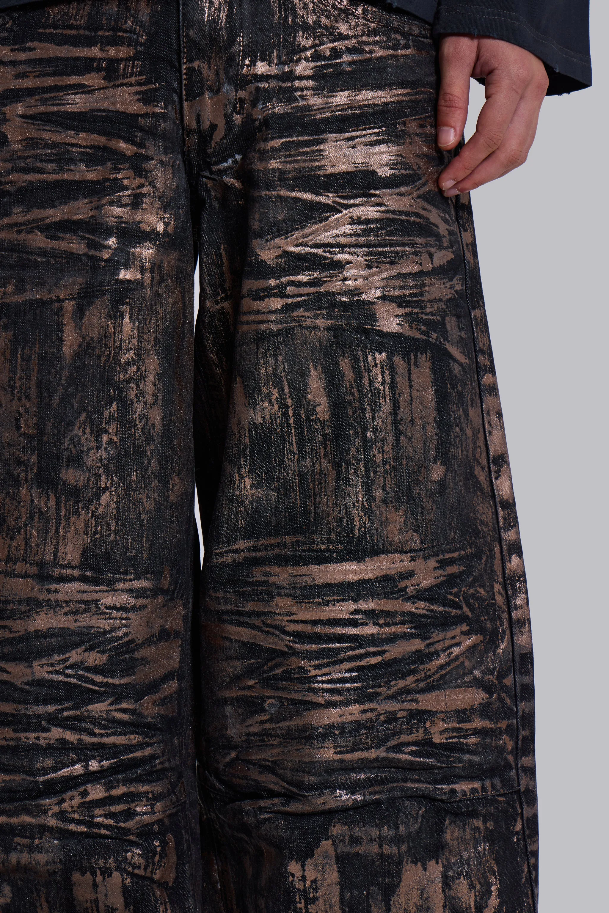 Gold Coated Colossus Jeans sold by Jaded London product image thumbnail 5