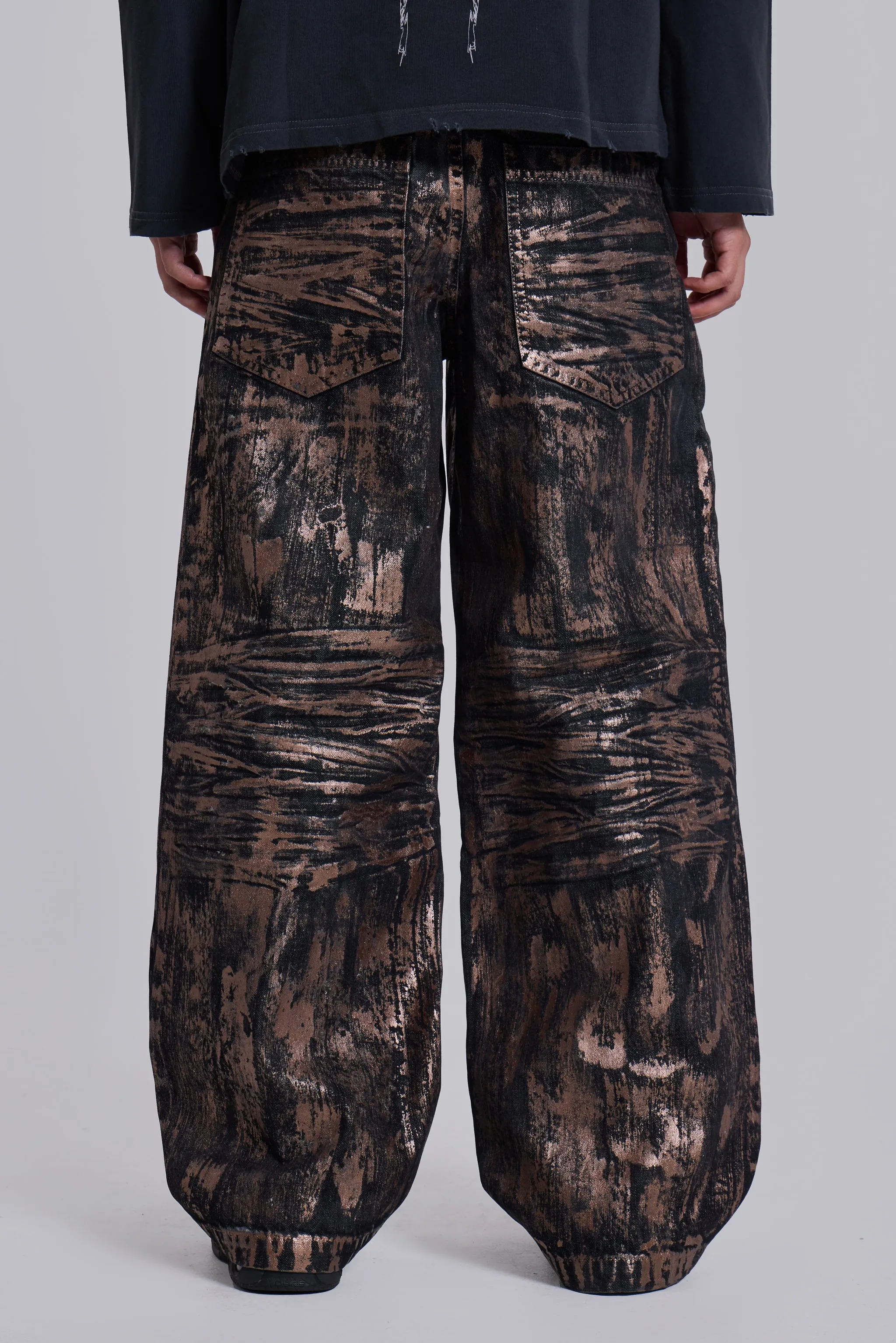 Gold Coated Colossus Jeans sold by Jaded London product image thumbnail 3