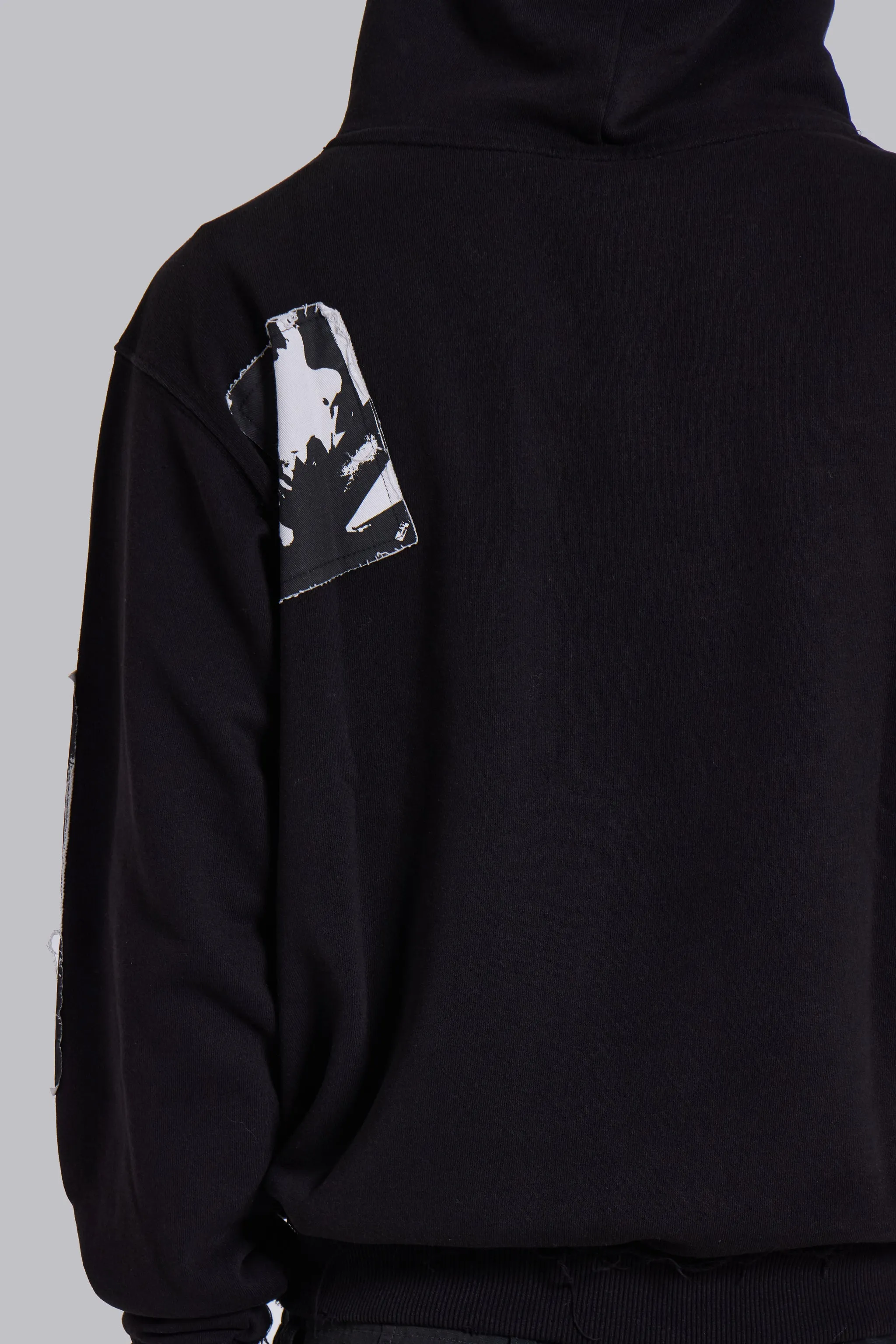 Black Devoted Patch Hoodie sold by Jaded London product image thumbnail 5