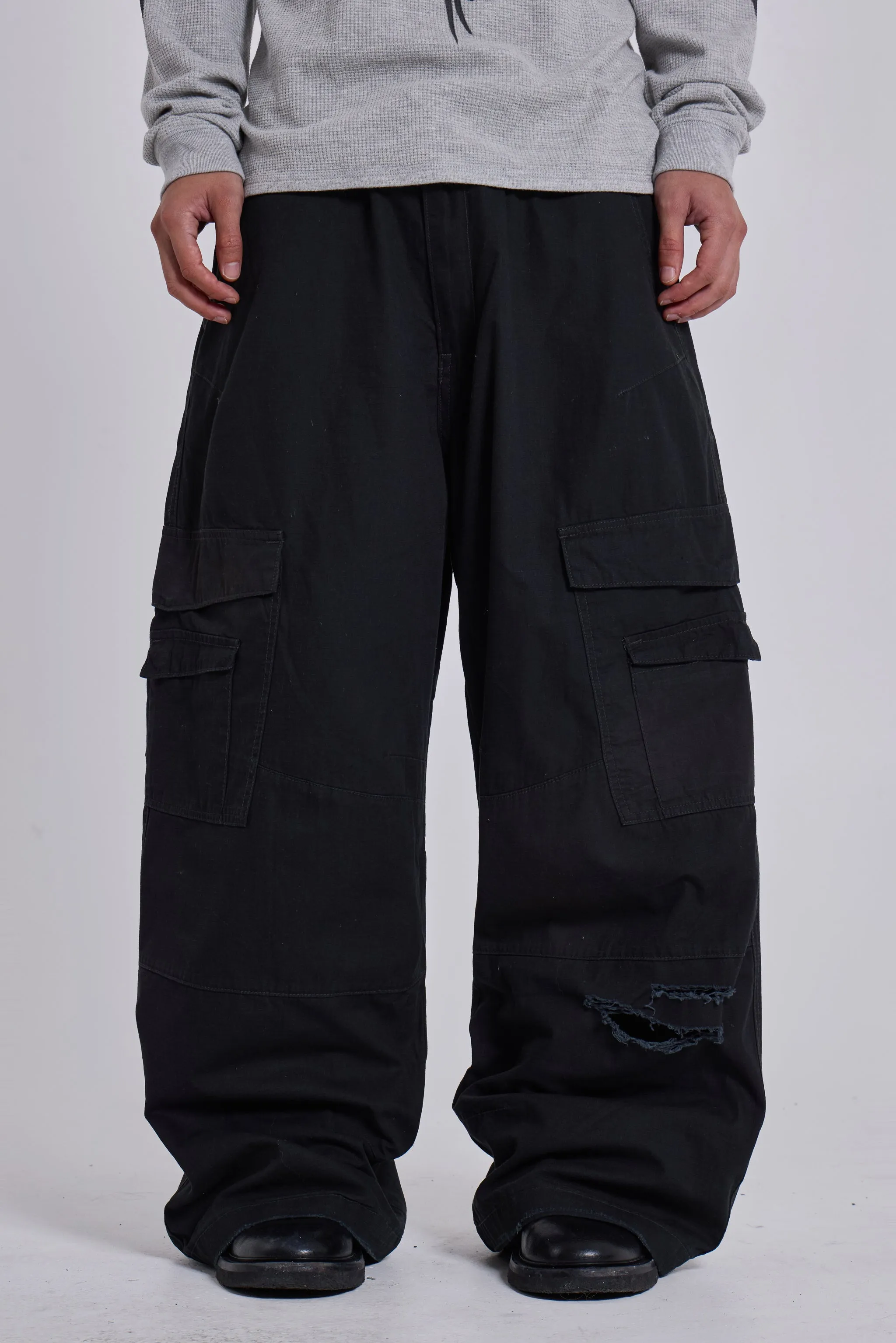 Black Titan Cargos sold by Jaded London