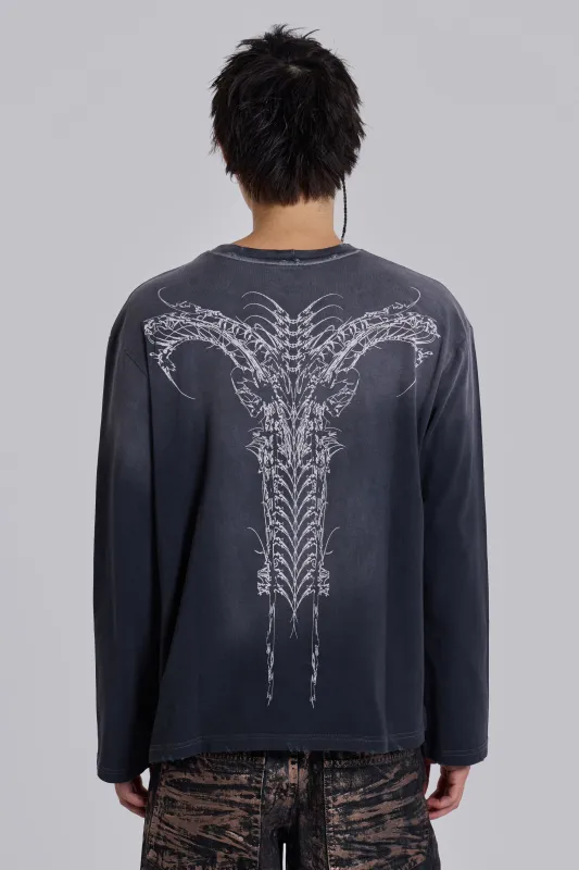 Opaque Navy LS Top sold by Jaded London