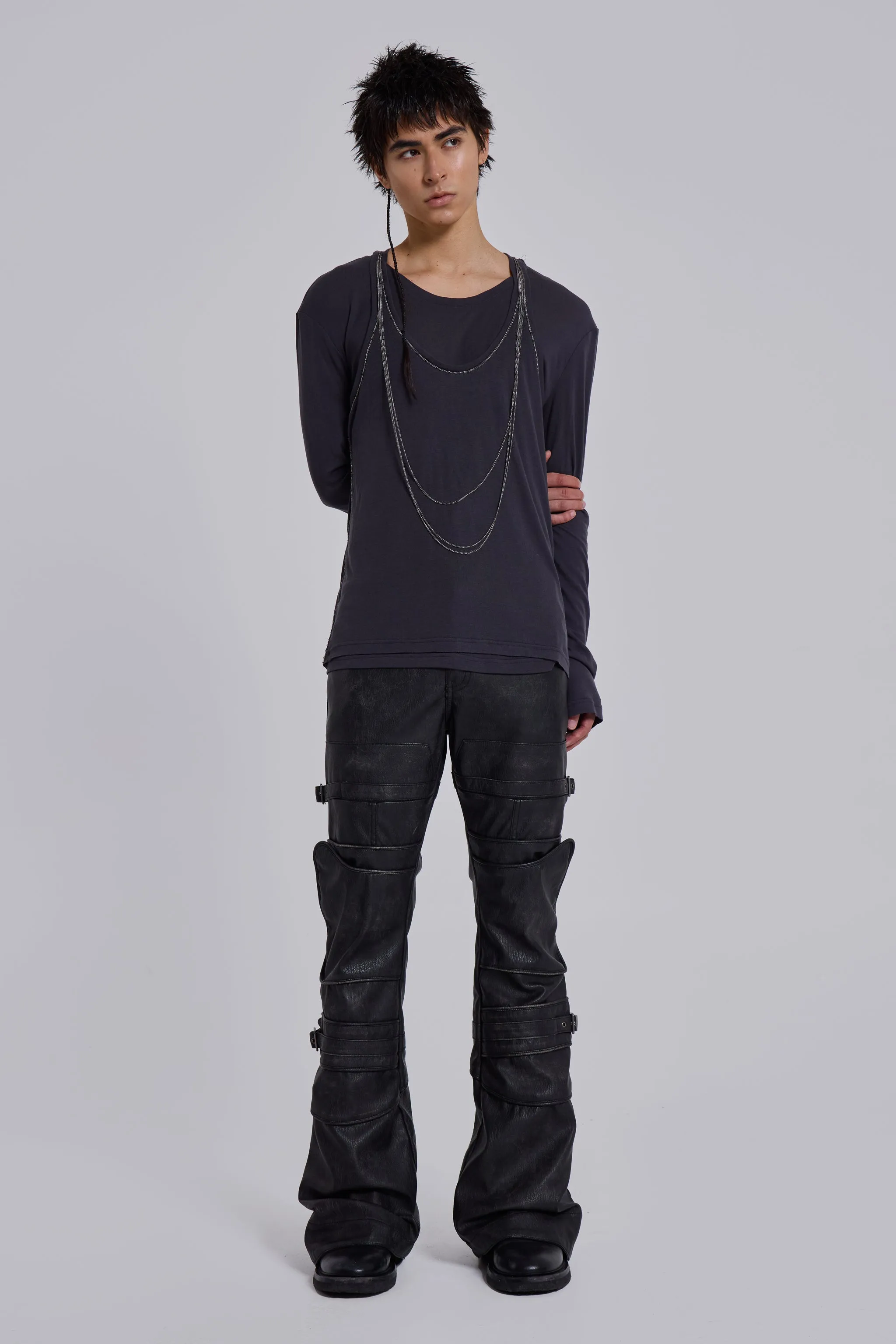 Moto Drift Trousers sold by Jaded London product image thumbnail 3