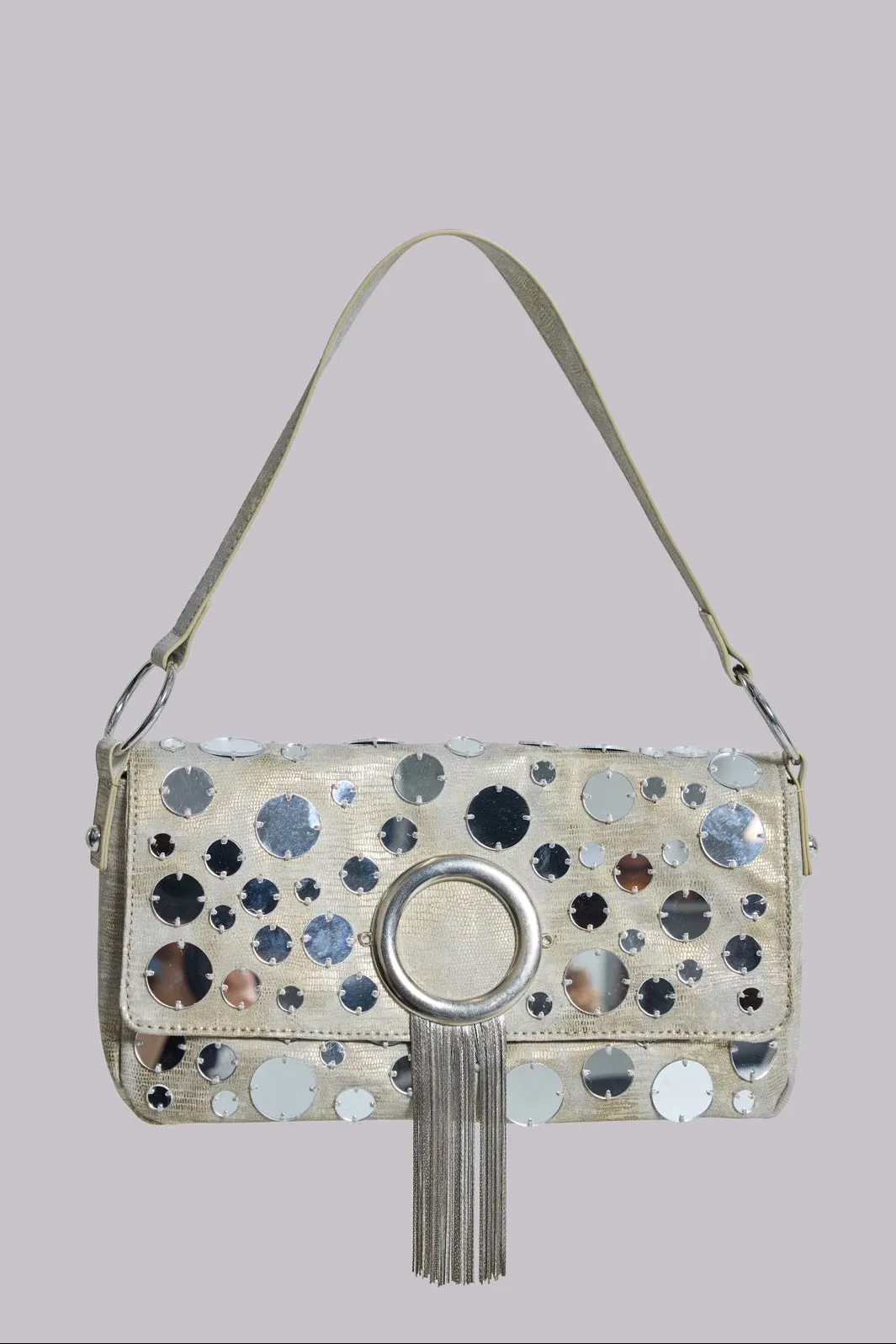 Chara Metallic Mirror Shoulder Bag sold by Jaded London product image thumbnail 4