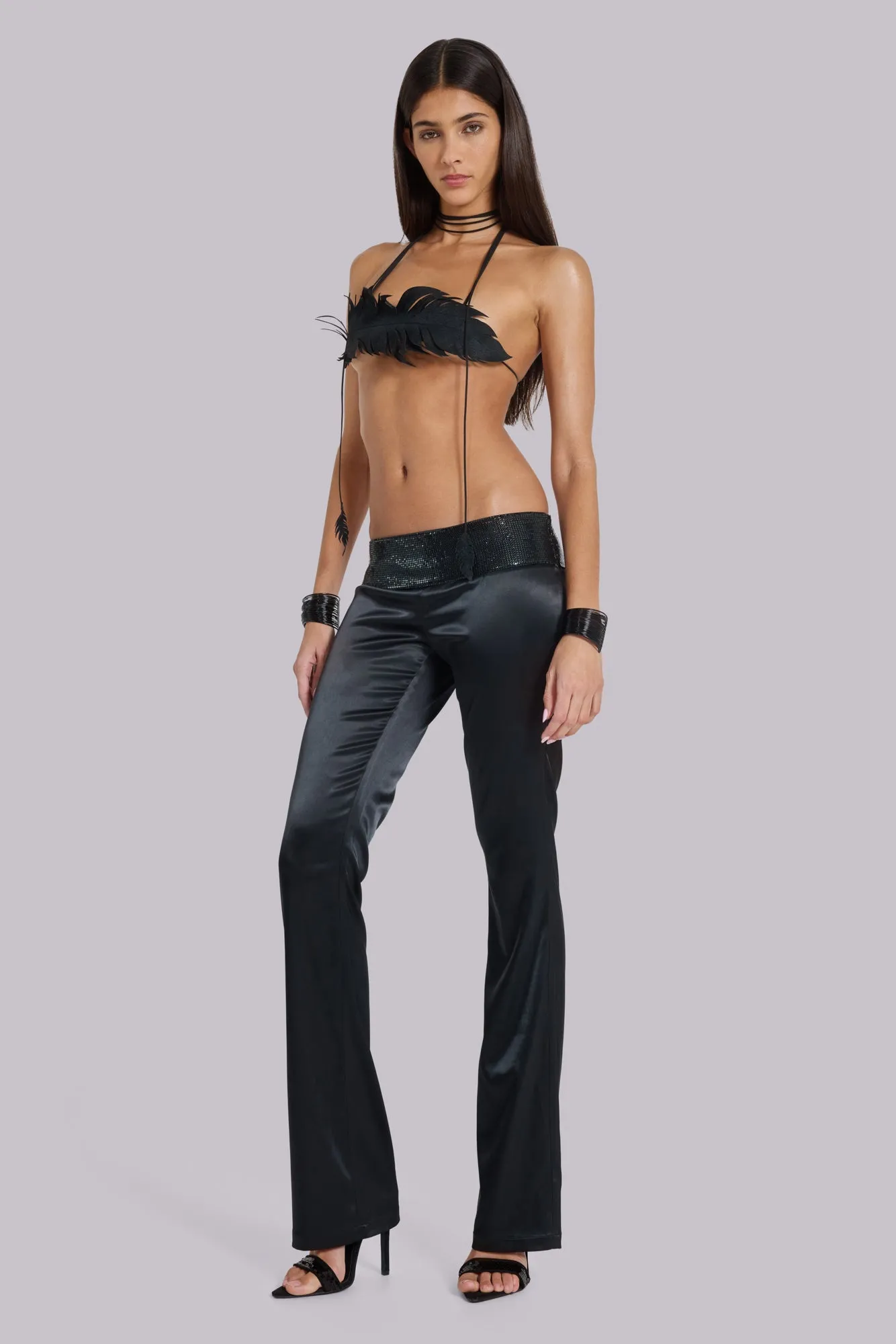 Whisp PU Leather Feather Top sold by Jaded London product image thumbnail 4