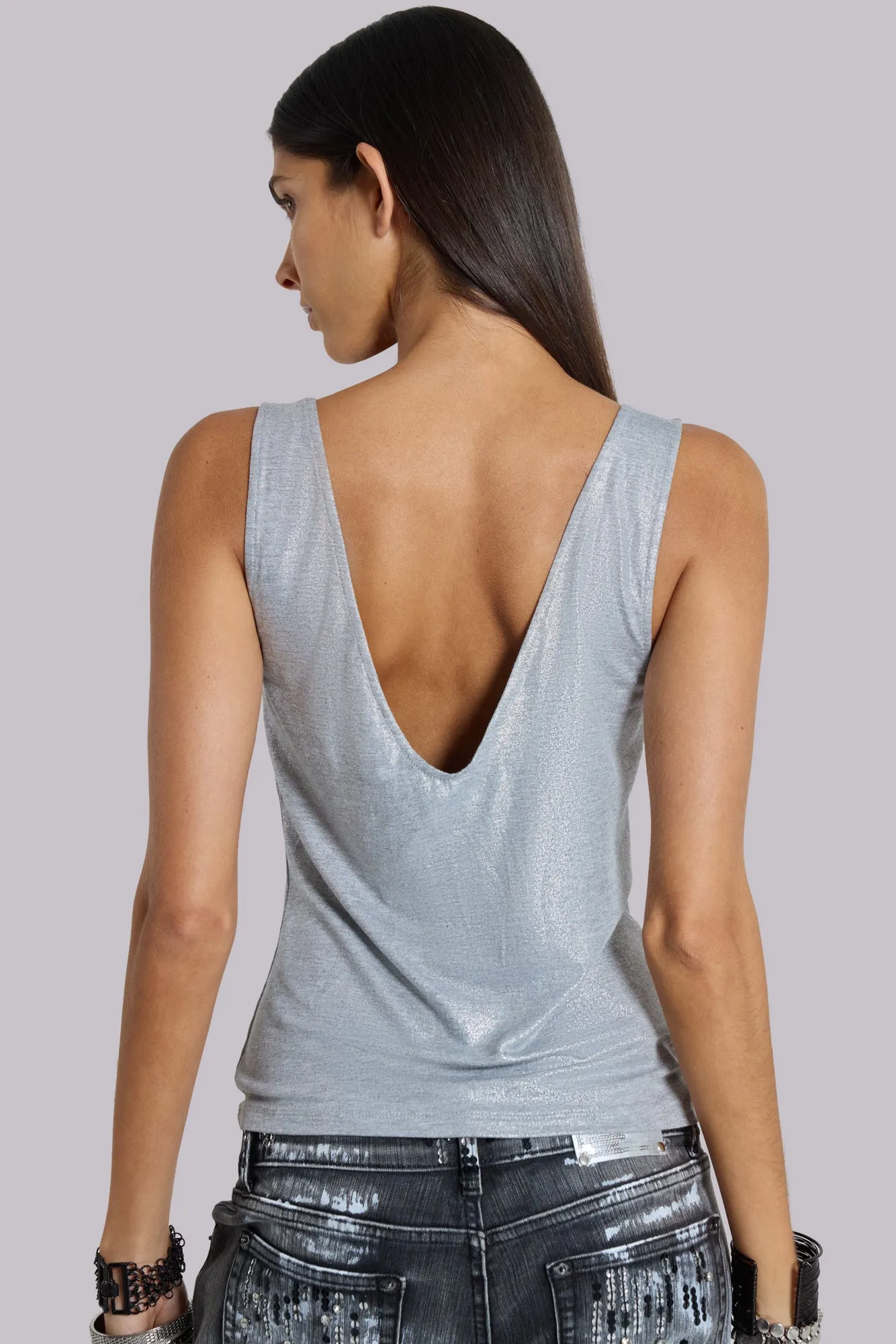 Kate Studded Plunge Vest Top sold by Jaded London product image thumbnail 4