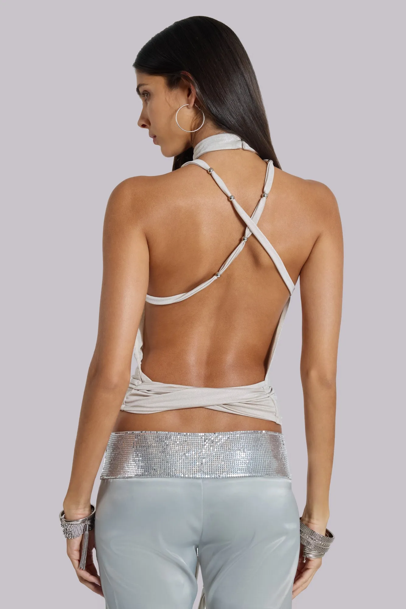 Eder Metallic Asymmetric Top sold by Jaded London product image thumbnail 3