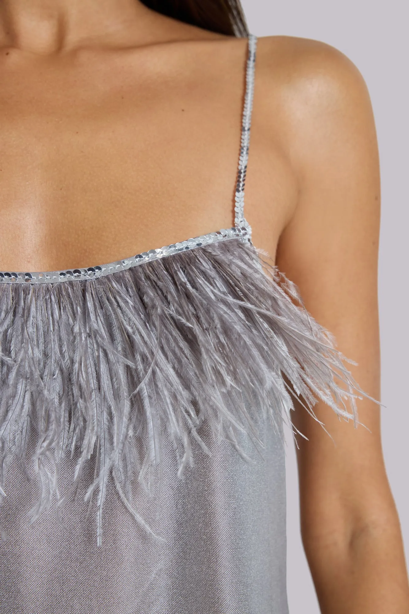 Ilira Metallic Sheer Top with Feathers sold by Jaded London product image thumbnail 2