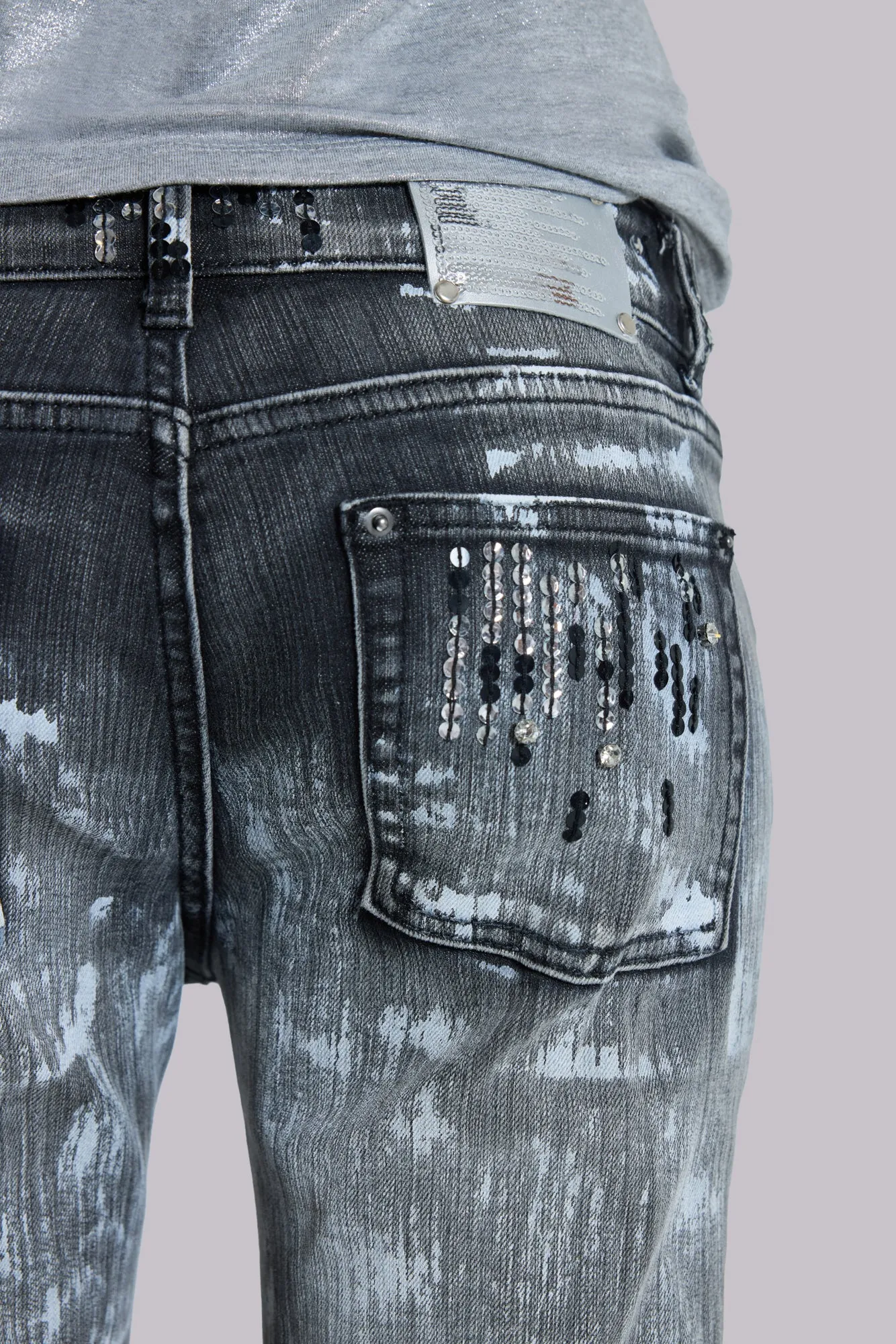 Sequin Bootcut Cooper Jeans sold by Jaded London product image thumbnail 4
