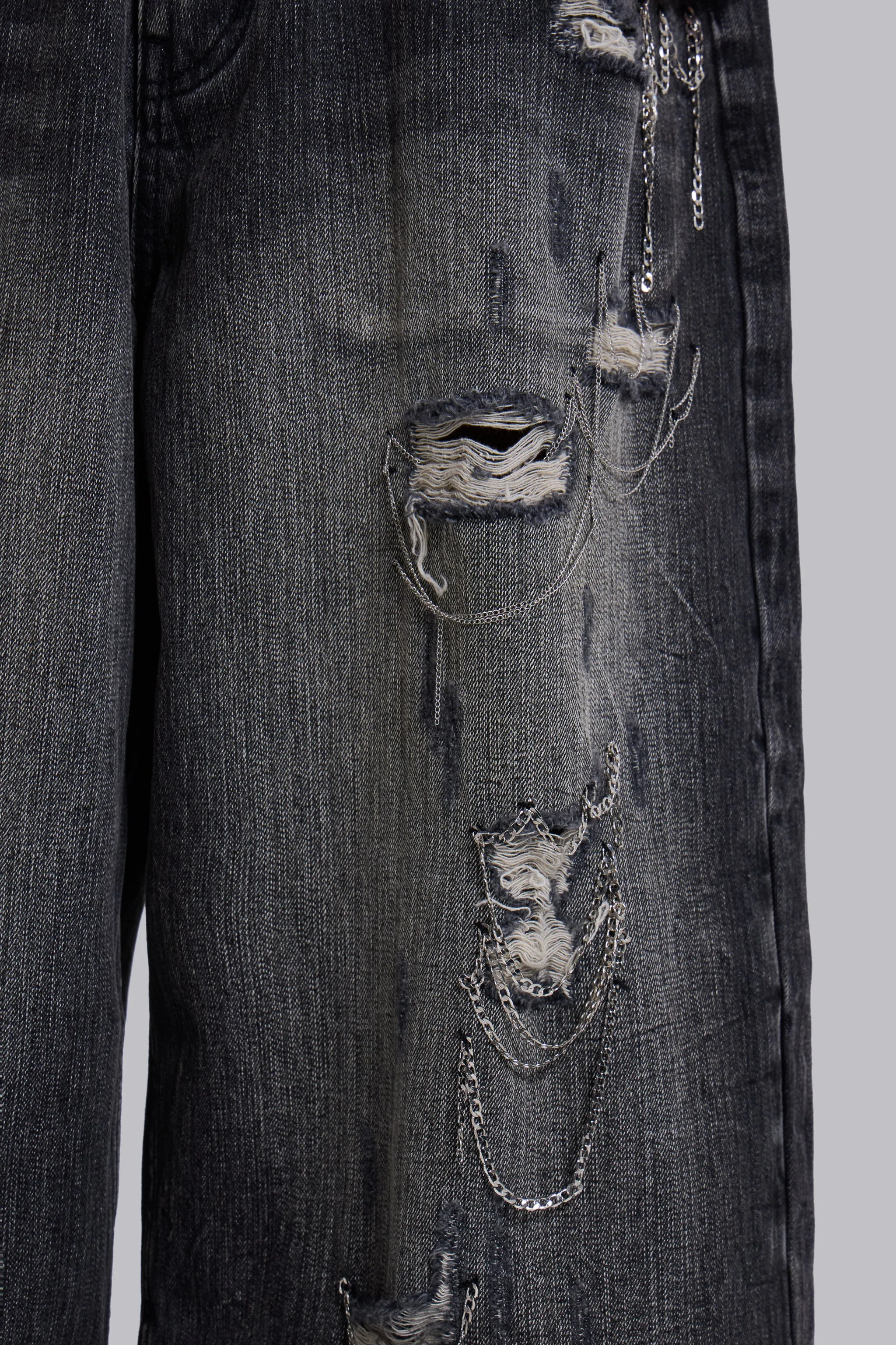 Chain Distressed XL Colossus Jeans sold by Jaded London product image thumbnail 5
