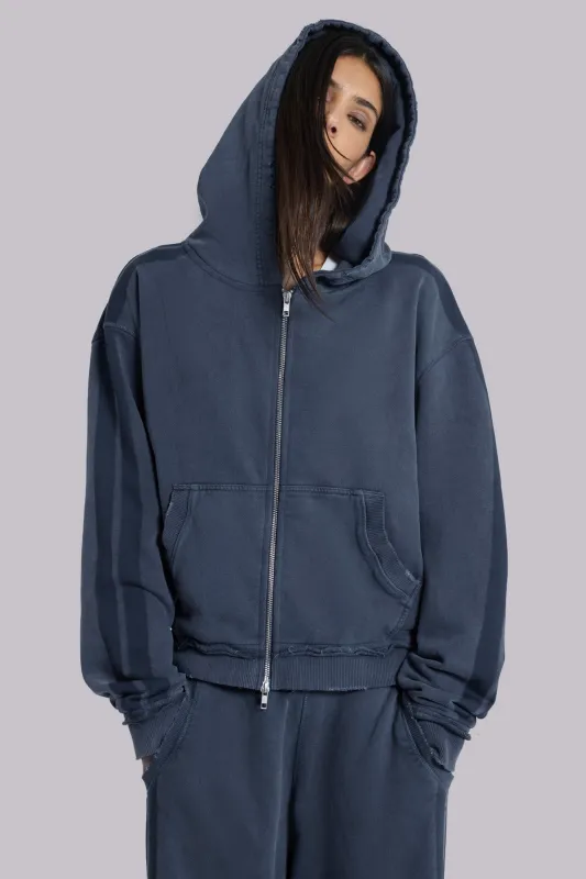 Blue Sporty Baggy Monster Hoodie sold by Jaded London