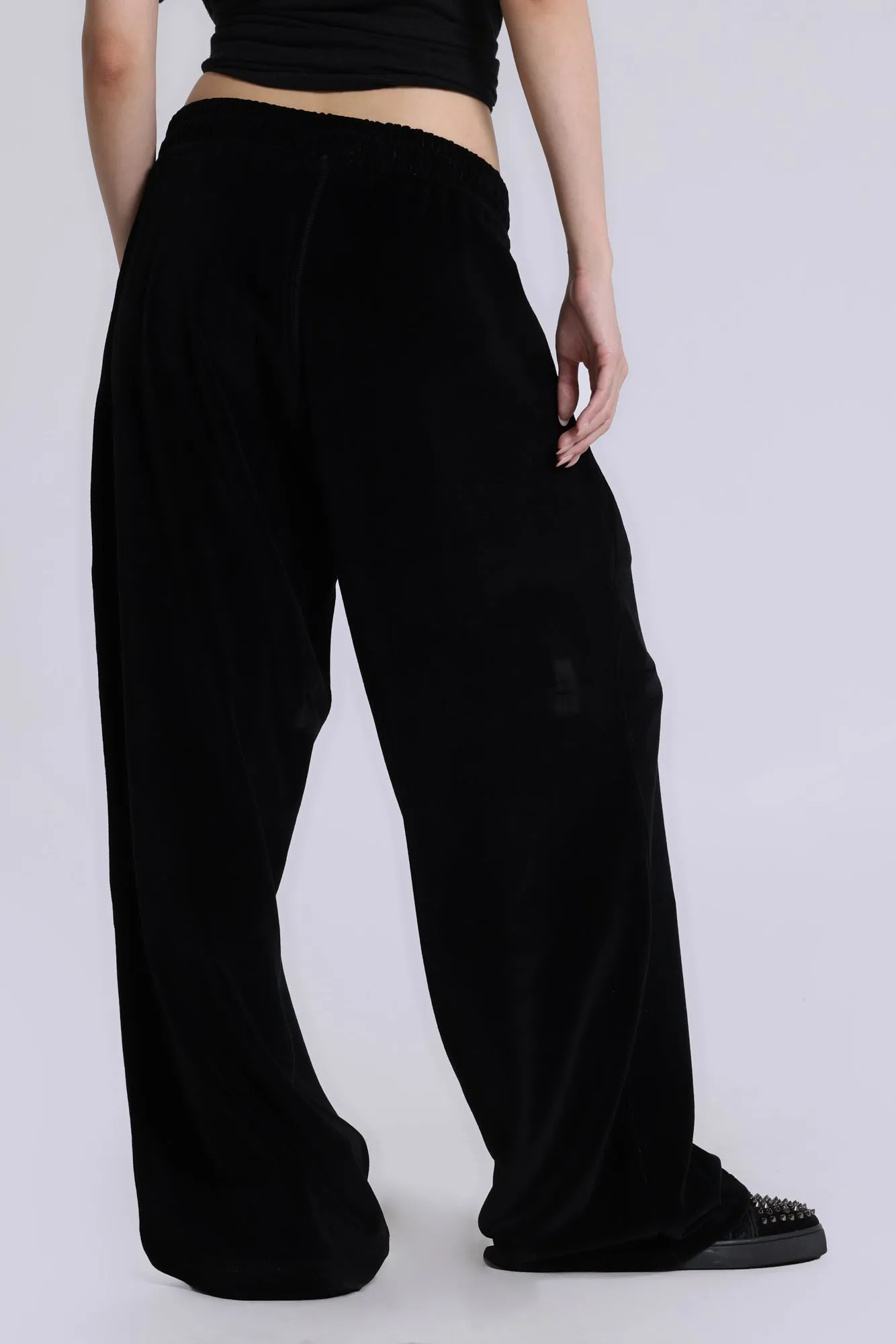 Denim Wash Velour Monster Joggers sold by Jaded London product image thumbnail 4