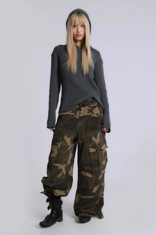 Camo Cadet Cargo sold by Jaded London